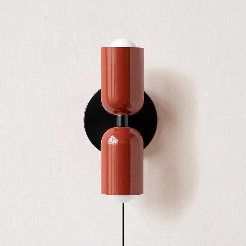 Applique murale moderne Harper en Métal Rouge