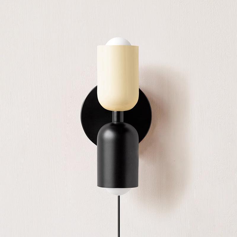 Applique murale moderne Harper en Métal Beige et noir