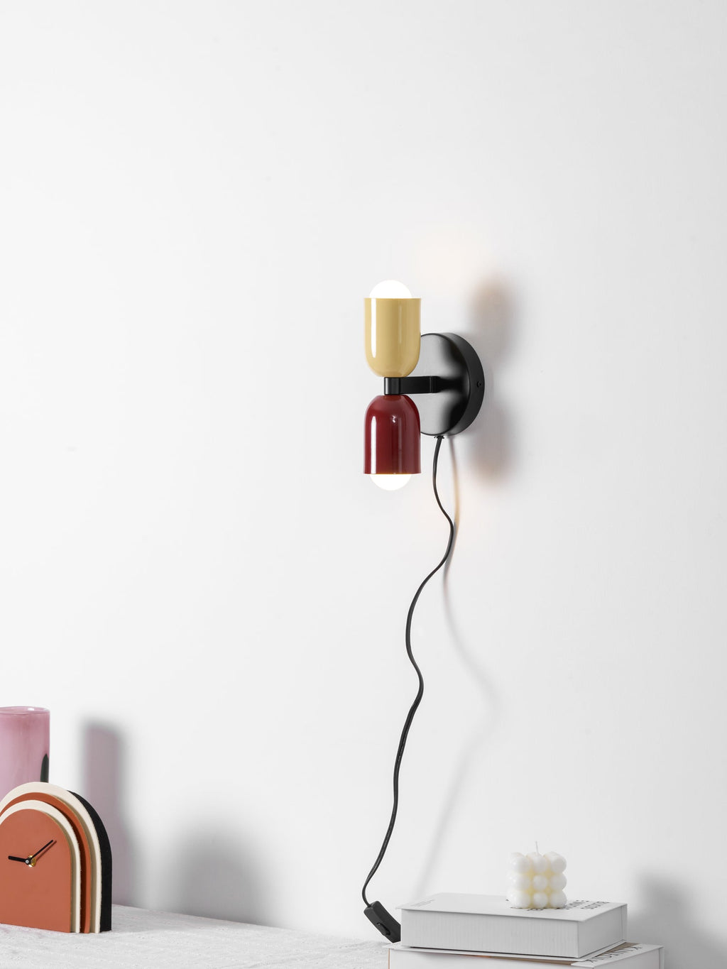 Applique murale moderne Harper en Métal Vert et noir