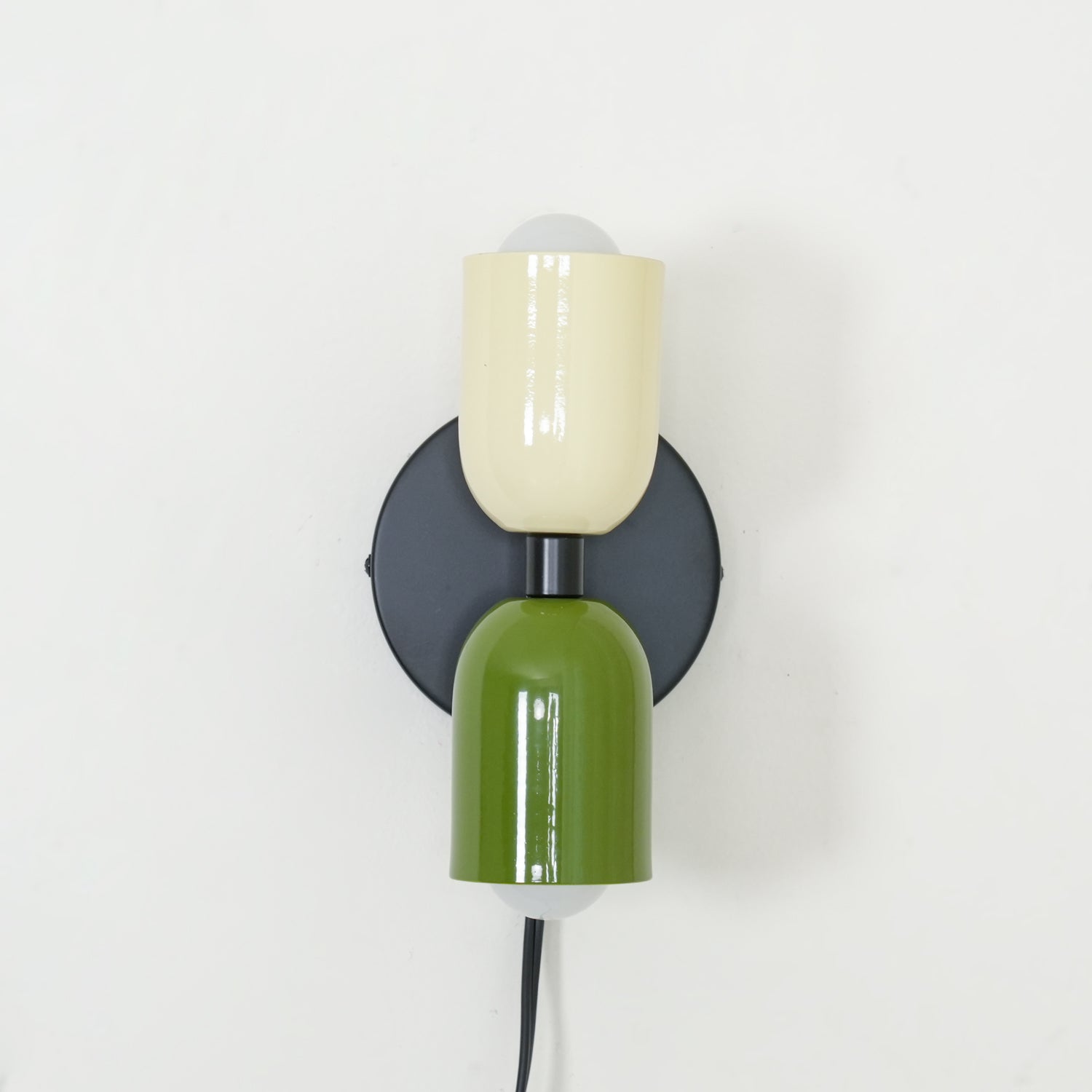 Applique murale moderne Harper en Métal Vert et noir