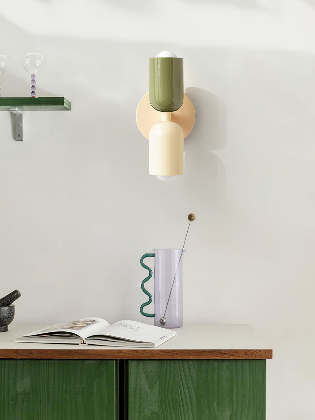 Applique murale moderne Harper en Métal Beige