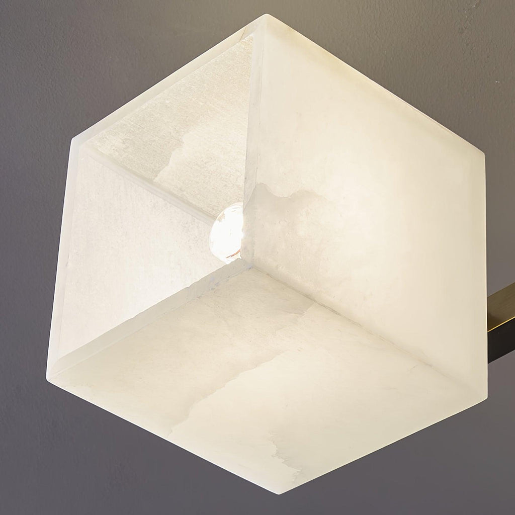 Plafonnier moderne Mors en Albâtre Noir et blanc