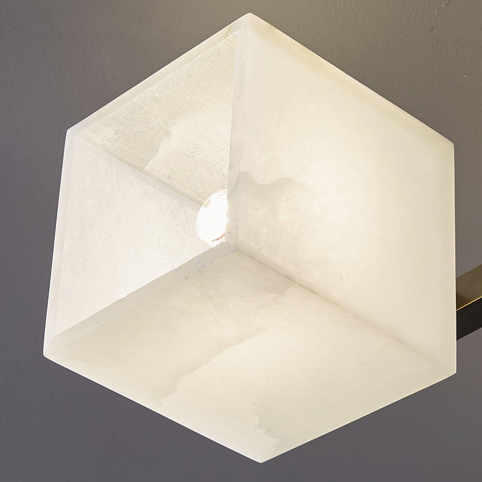 Plafonnier moderne Mors en Albâtre Noir et blanc