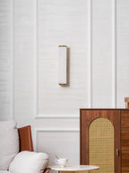 Applique murale moderne Bain en Albâtre Laiton et blanc
