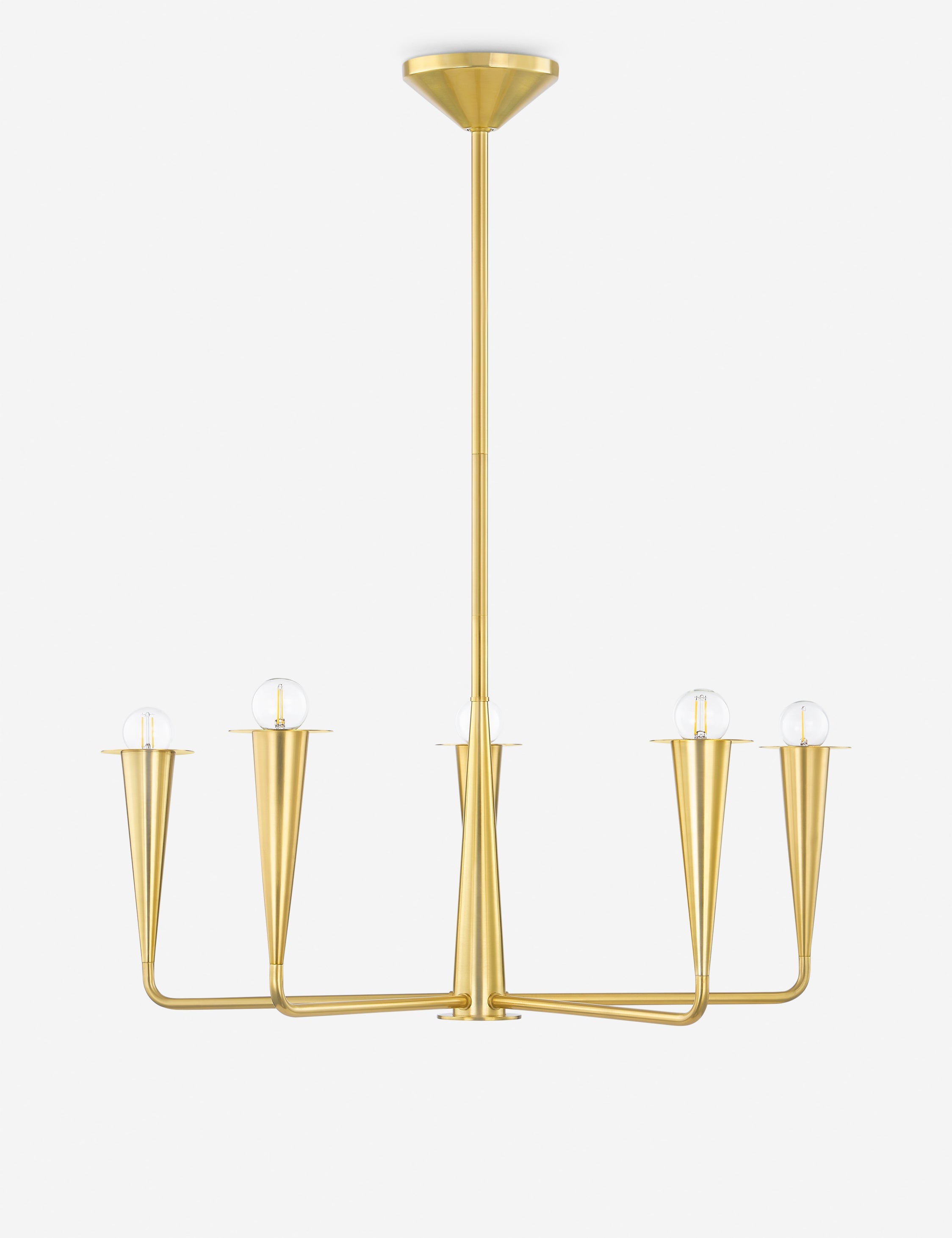 Lustre classique Rutland en laiton - Laiton