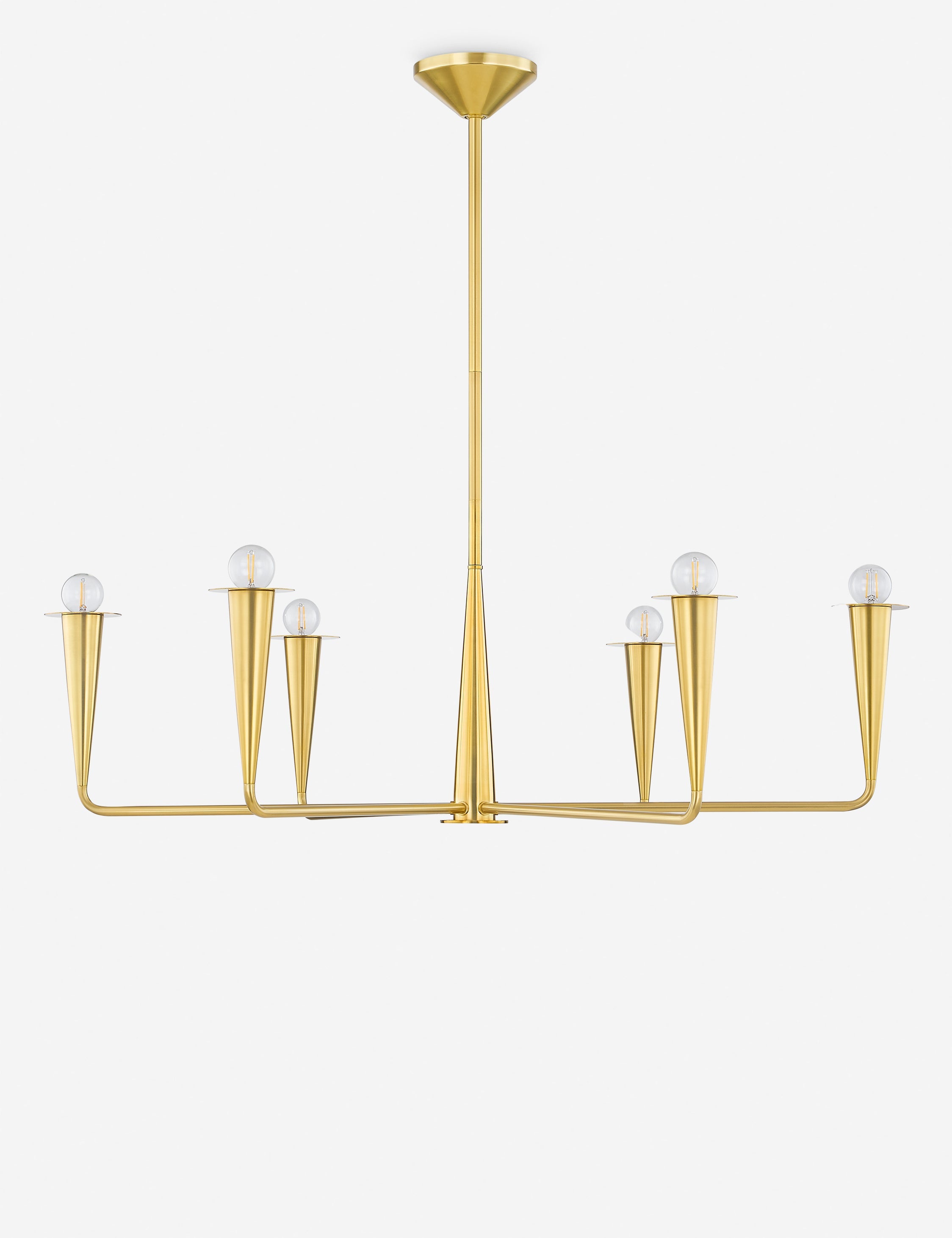 Lustre classique Rutland en laiton - Laiton
