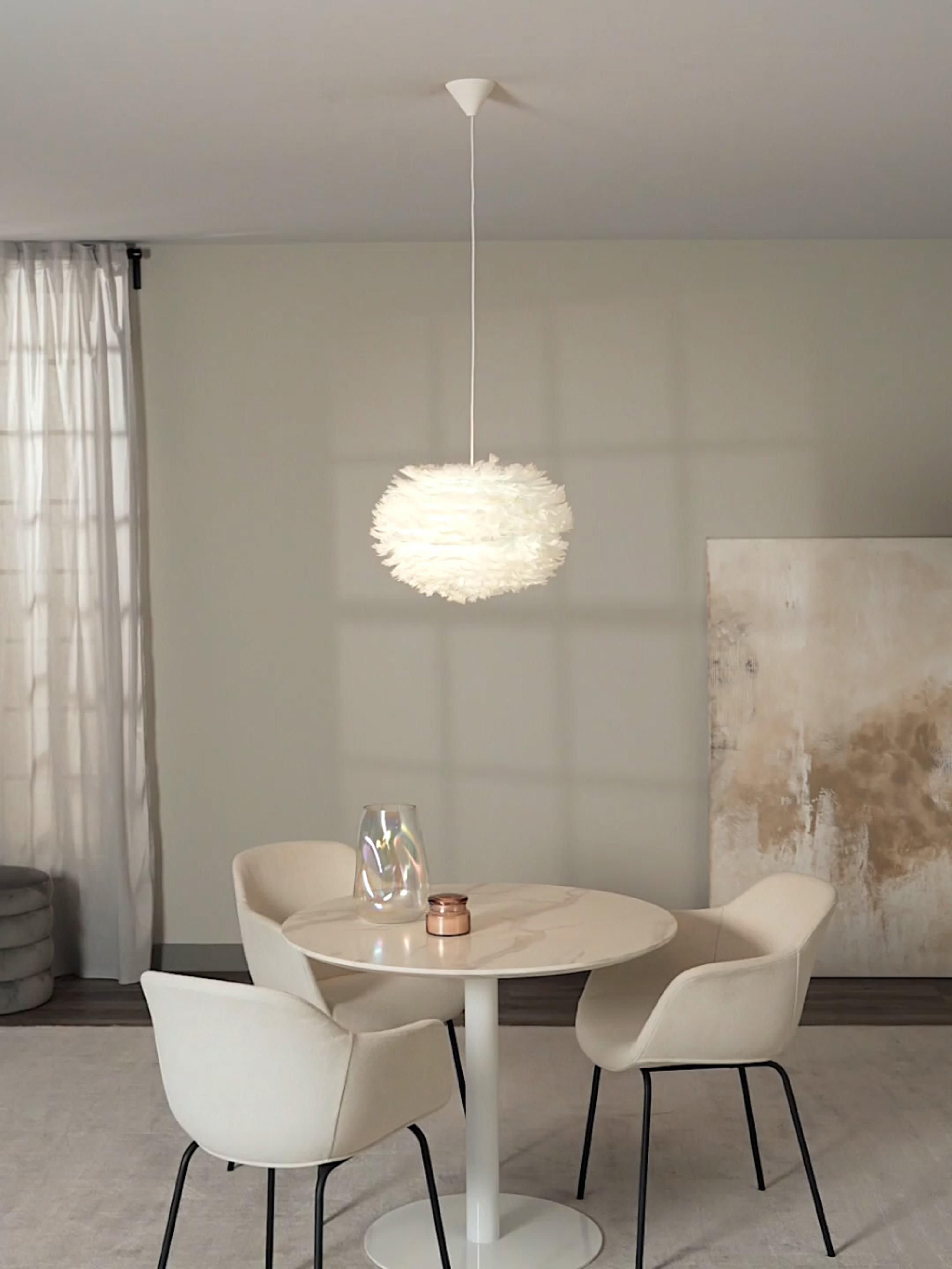 Suspension en plumes Bjalfi - Blanc