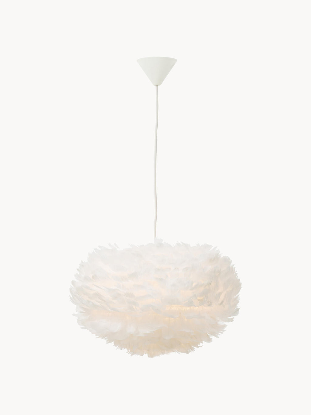 Suspension en plumes Bjalfi - Blanc