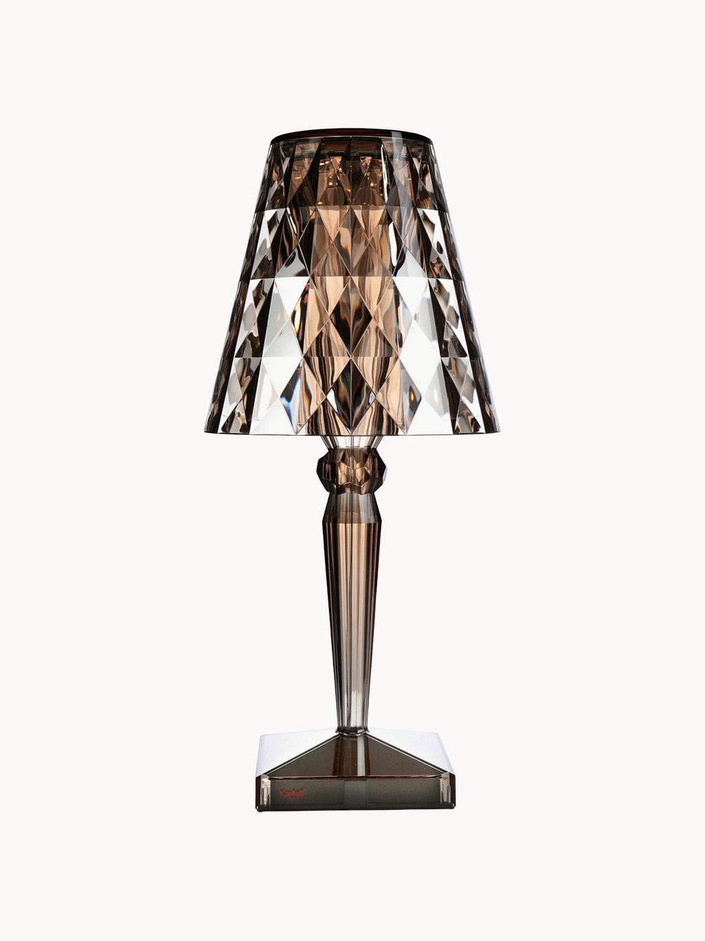 Lampe à poser LED mobile Tavish, haut. 37 cm - Brun clair