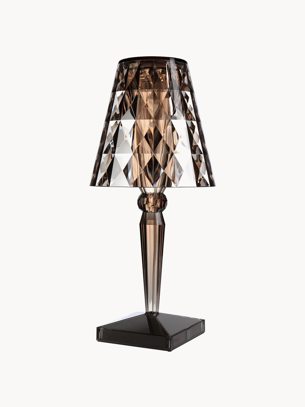 Lampe à poser LED mobile Tavish, haut. 37 cm - Brun clair