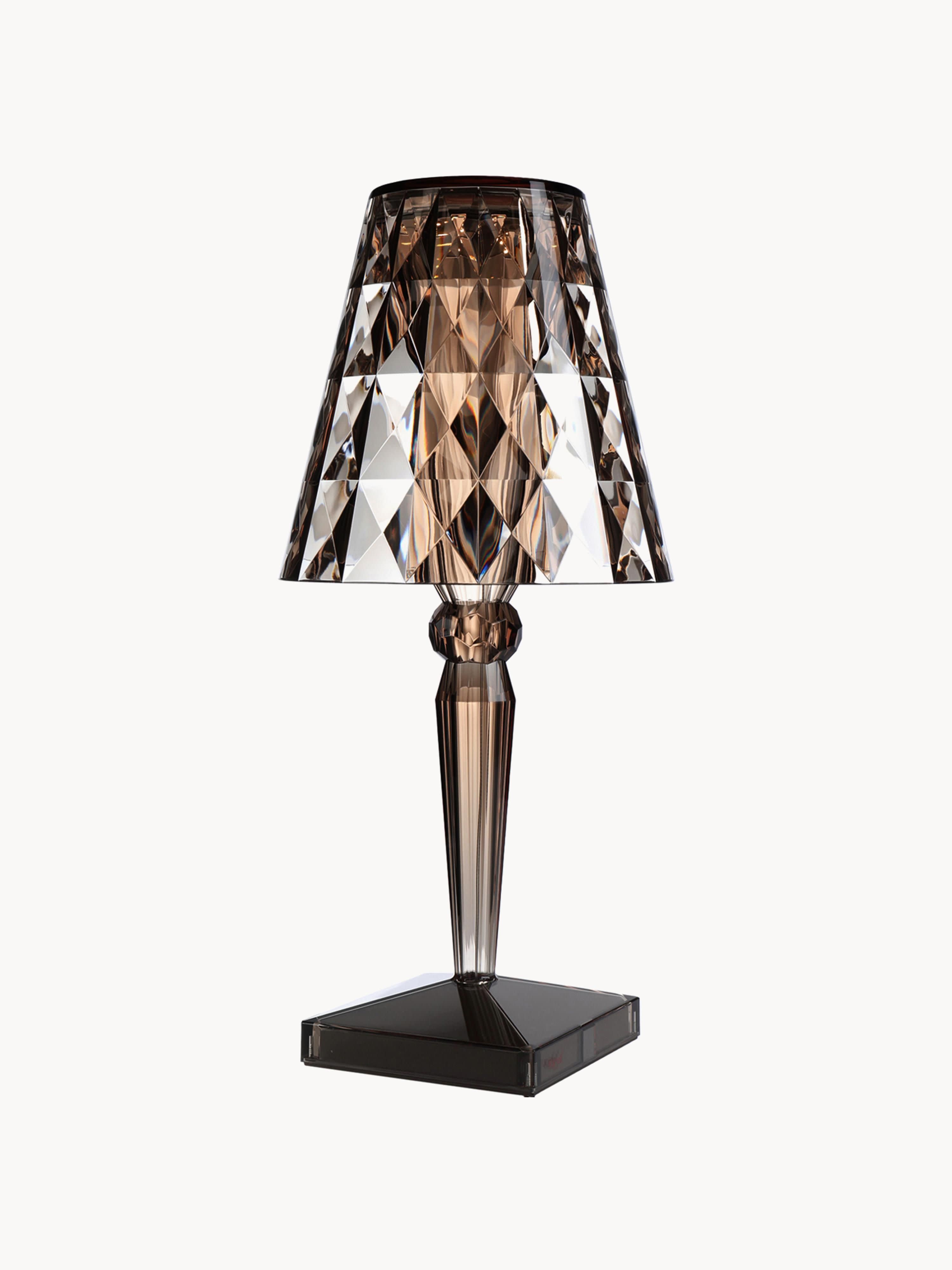 Lampe à poser LED mobile Tavish, haut. 37 cm - Brun clair