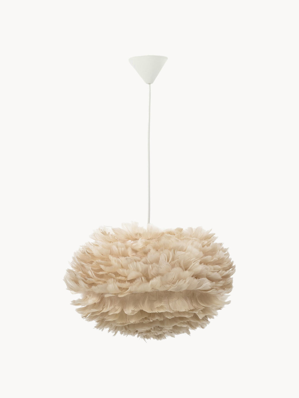 Suspension en plumes Bjalfi - Beige clair