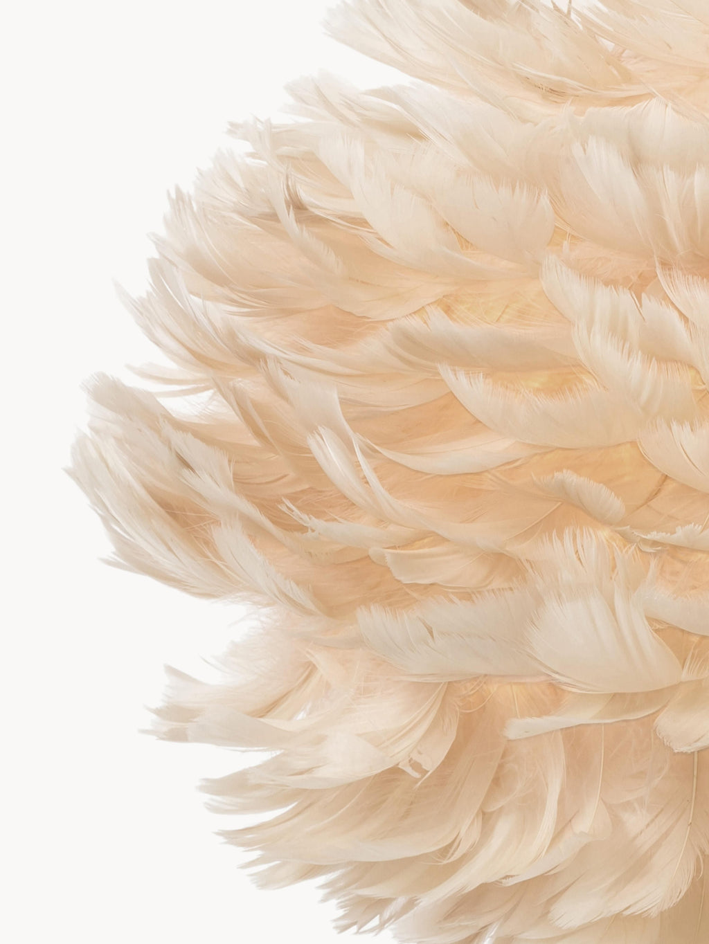 Suspension en plumes Bjalfi - Beige clair