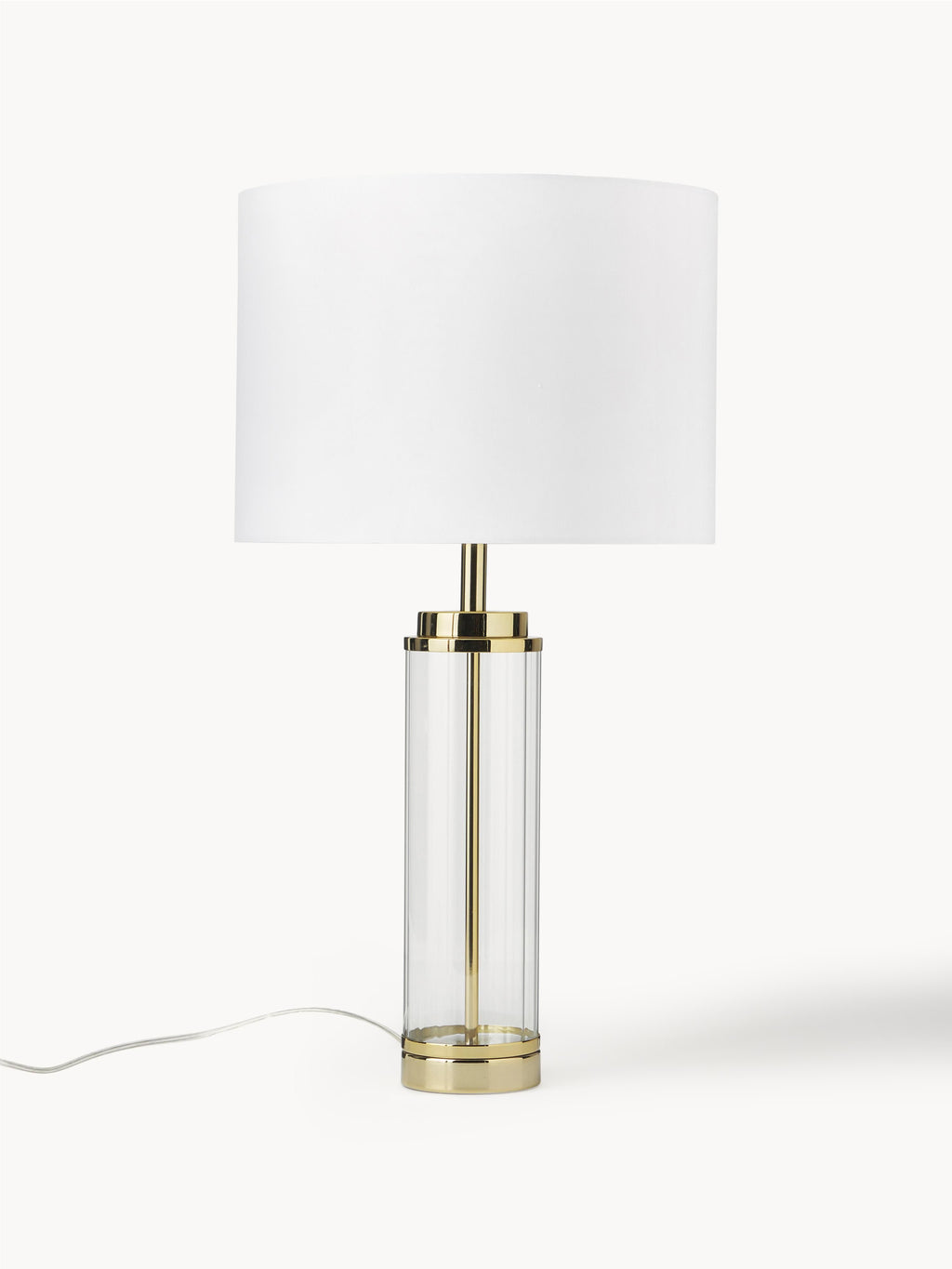 Grande lampe à poser Agaton - Blanc, doré