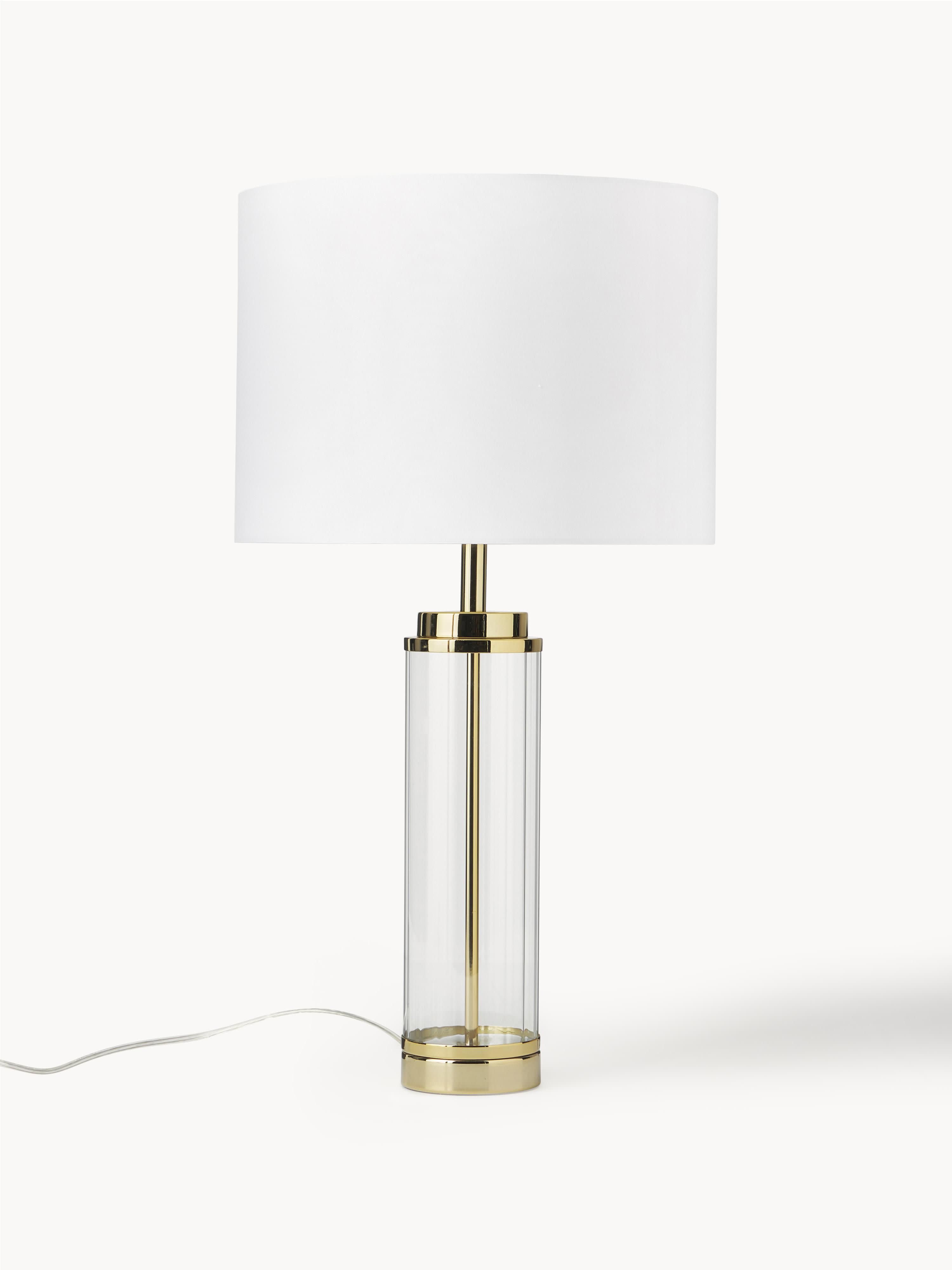 Grande lampe à poser Agaton - Blanc, doré