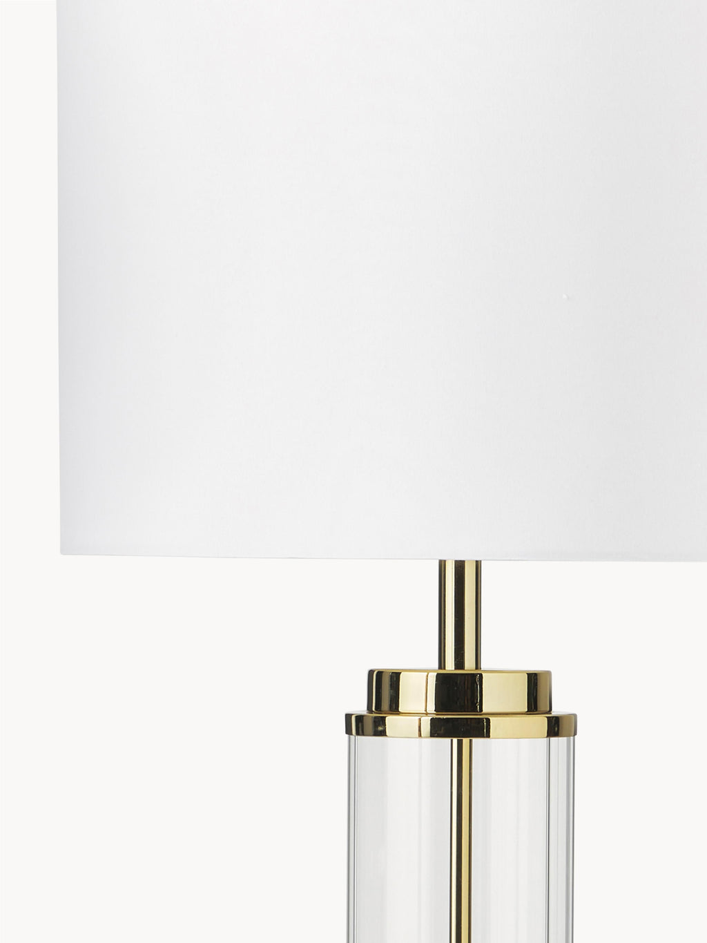Grande lampe à poser Agaton - Blanc, doré