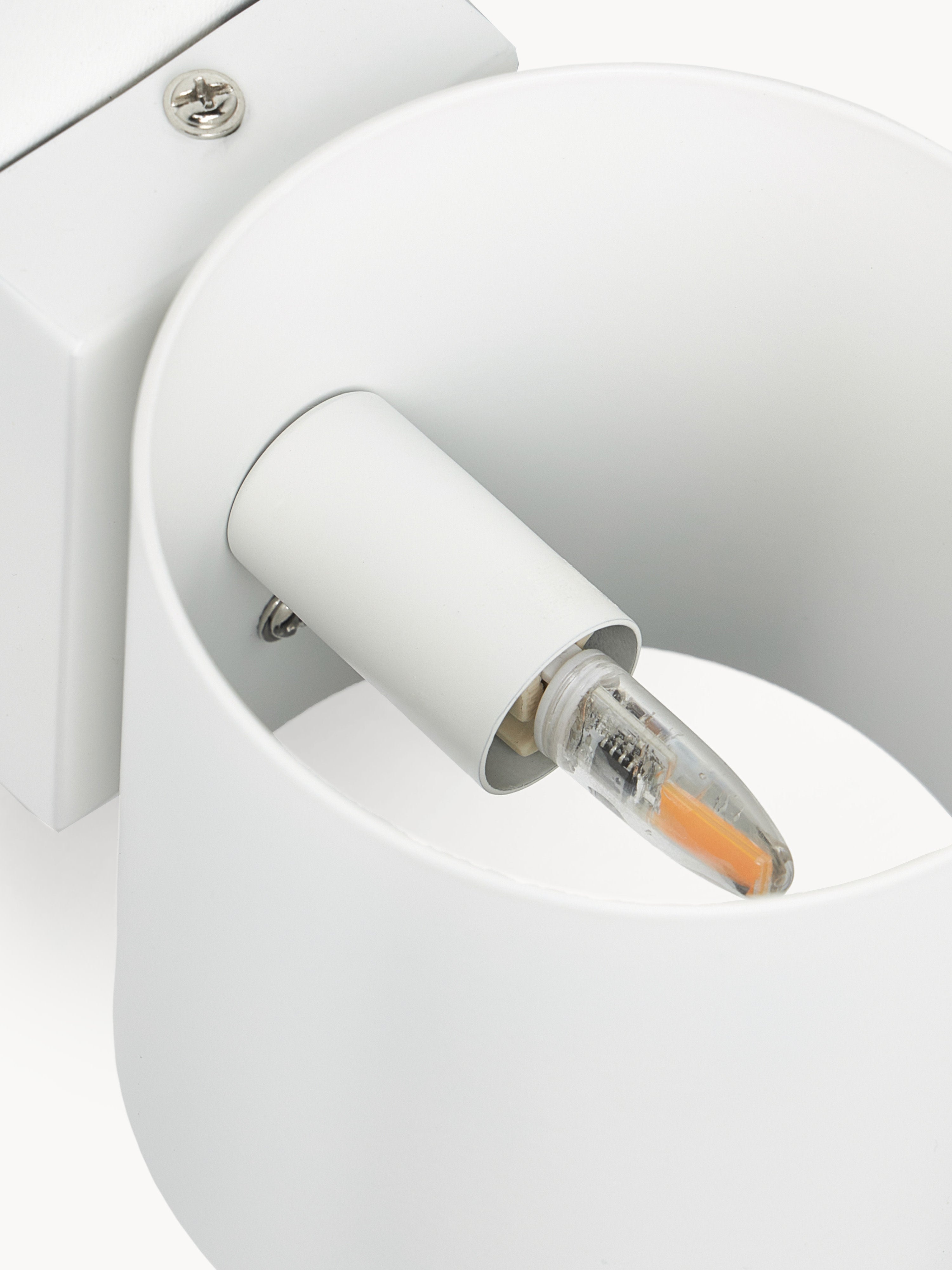 Petite applique murale Oran - Blanc