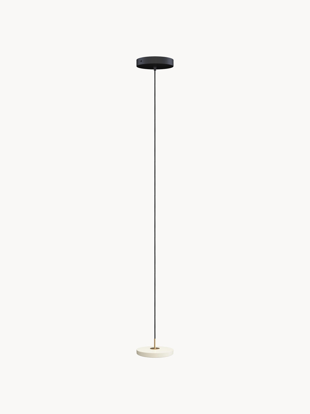 Suspension LED design Kurt - Blanc crème, doré