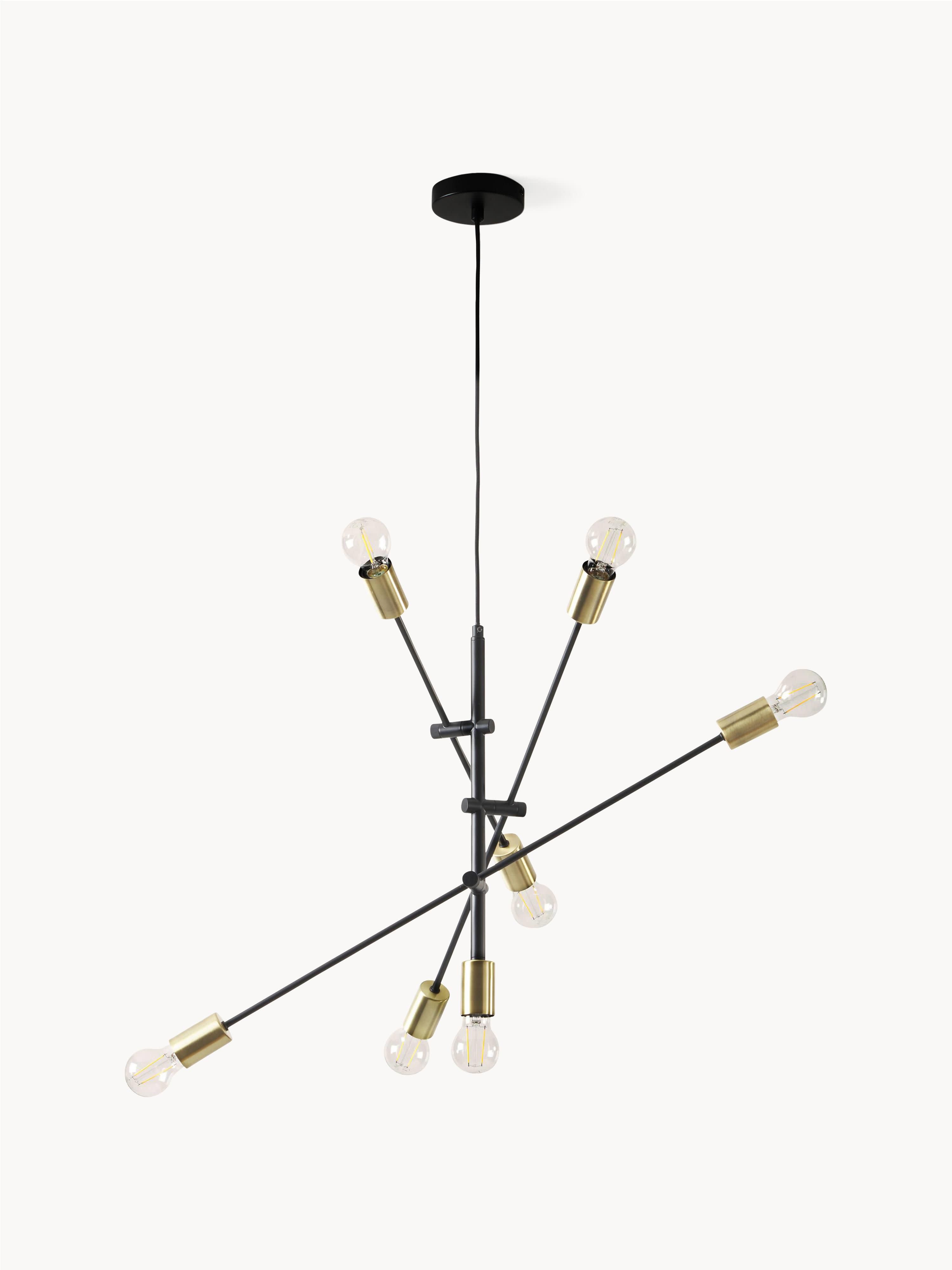 Grande suspension Arnleif - Noir, or laiton