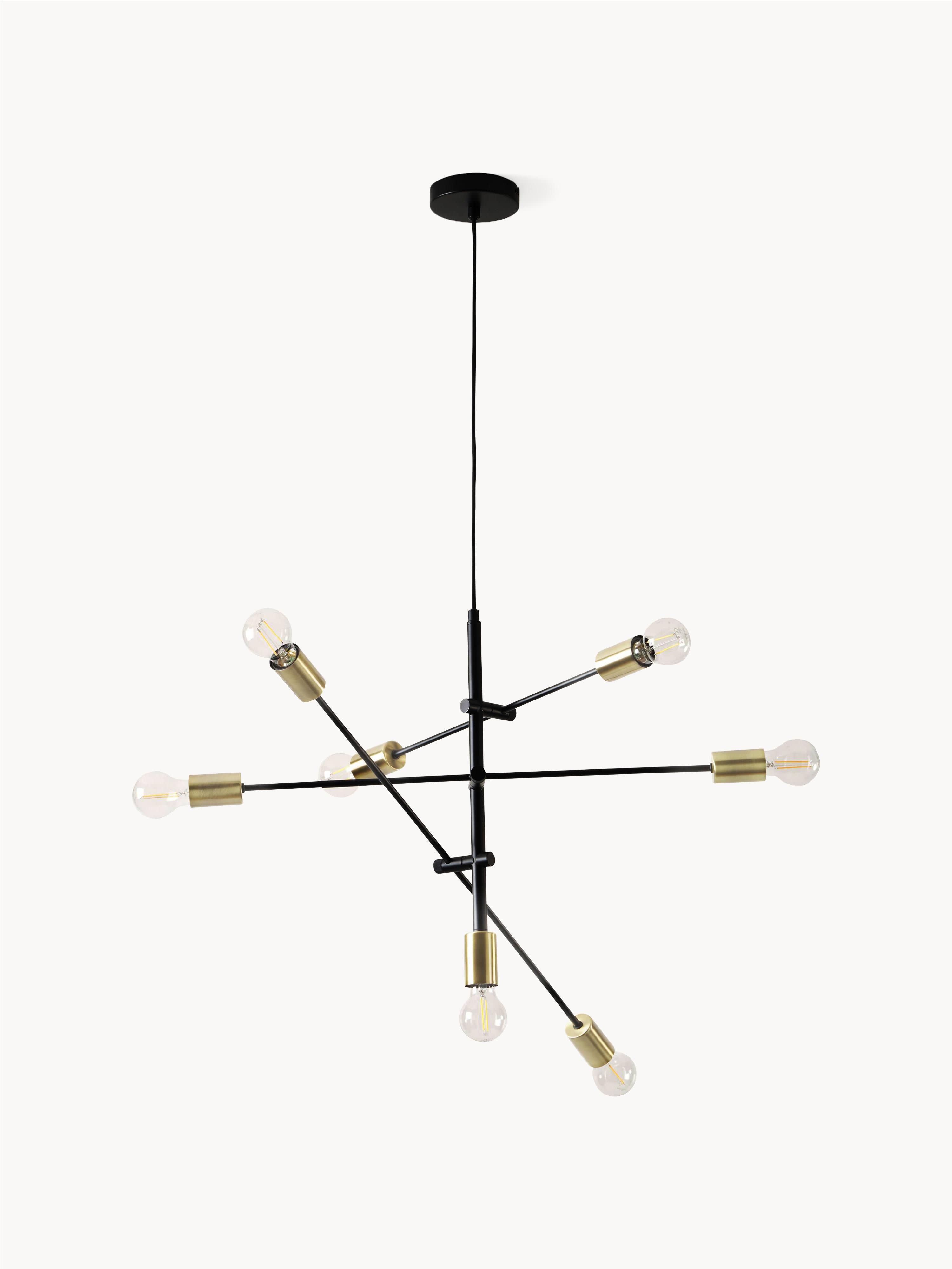 Grande suspension Arnleif - Noir, or laiton