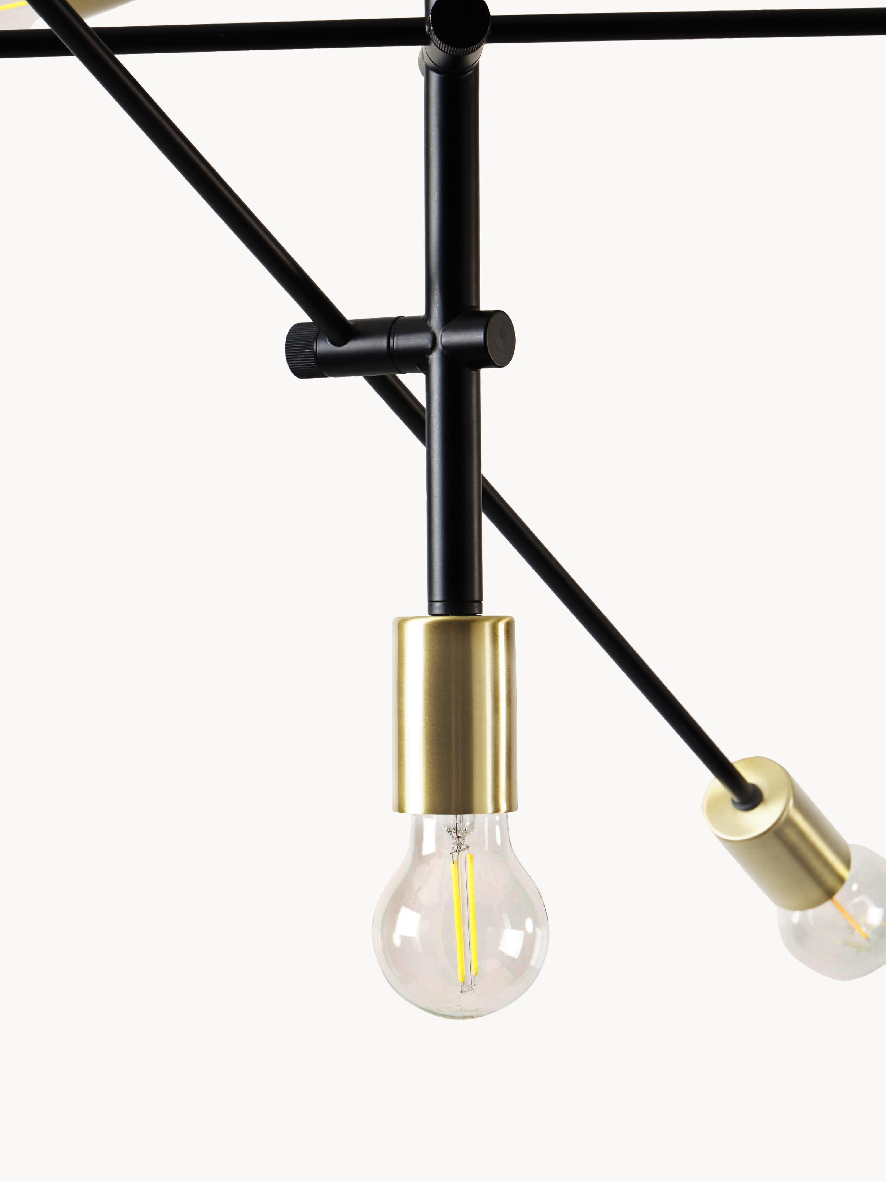Grande suspension Arnleif - Noir, or laiton
