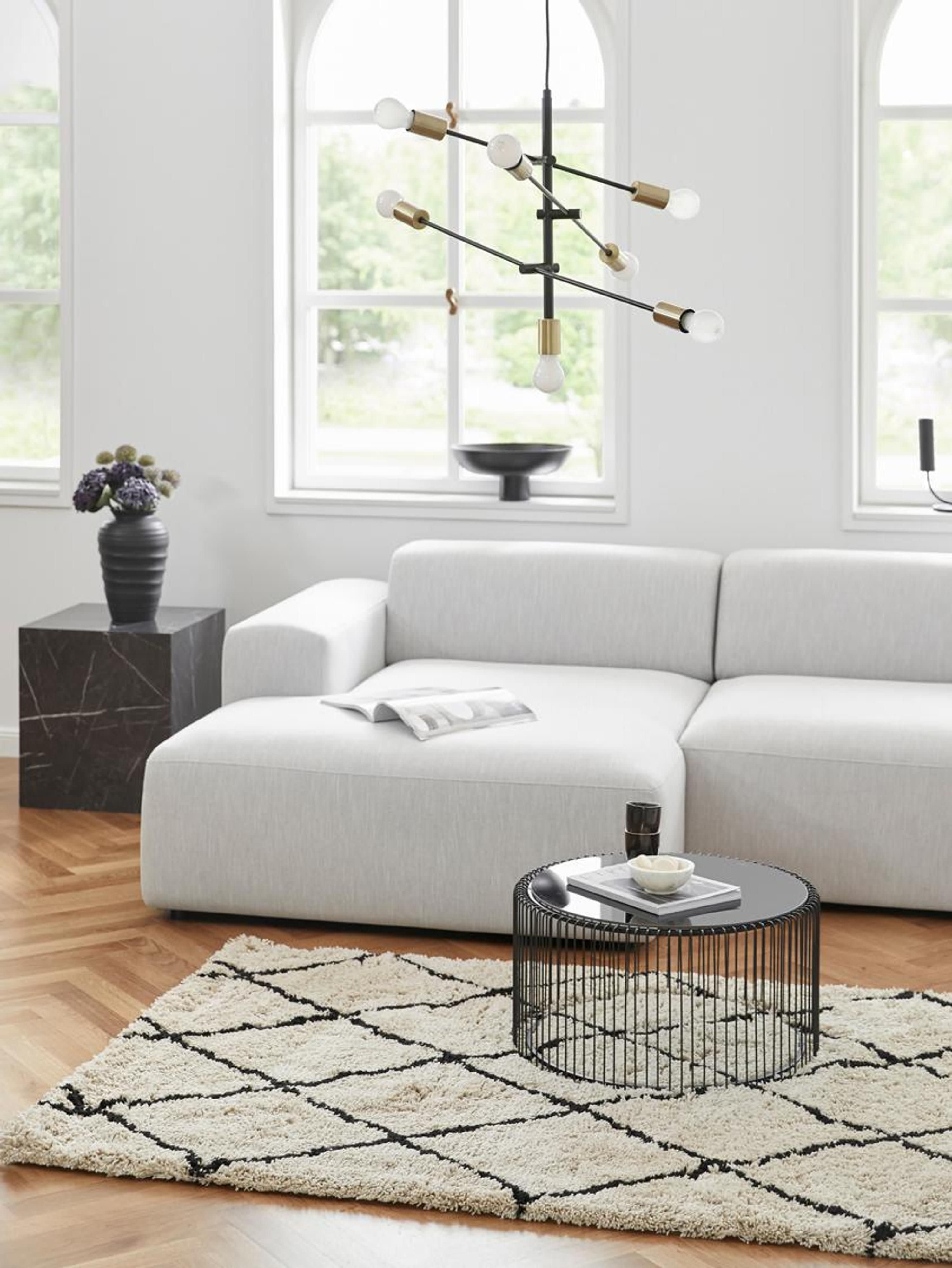 Grande suspension Arnleif - Noir, or laiton
