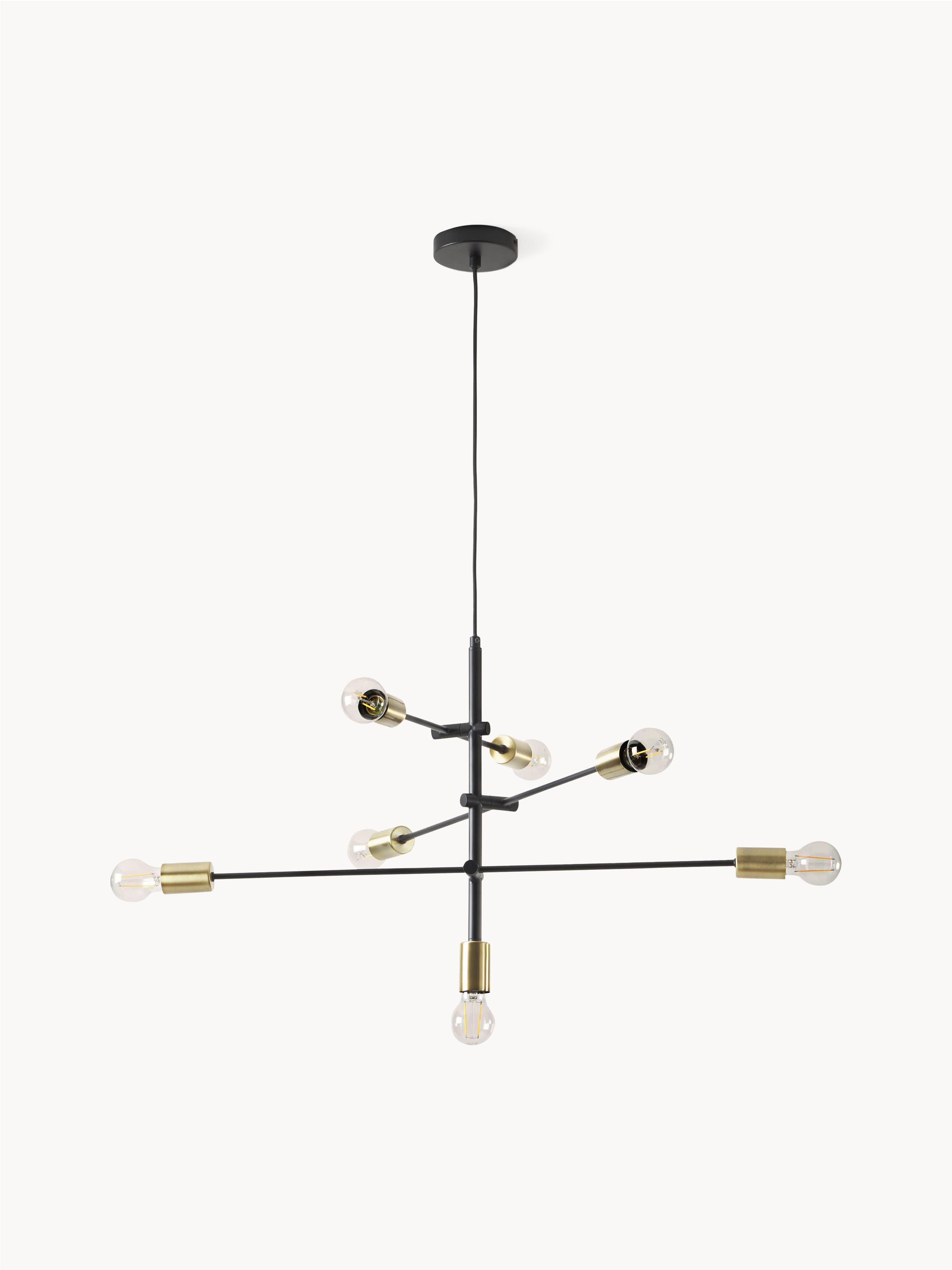 Grande suspension Arnleif - Noir, or laiton