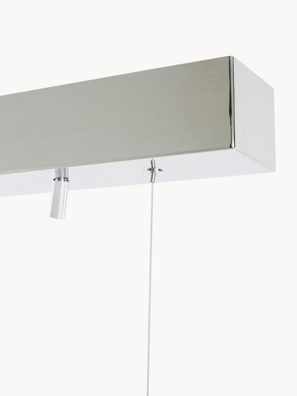 Suspension soufflée bouche Magnar - Argenté, beige