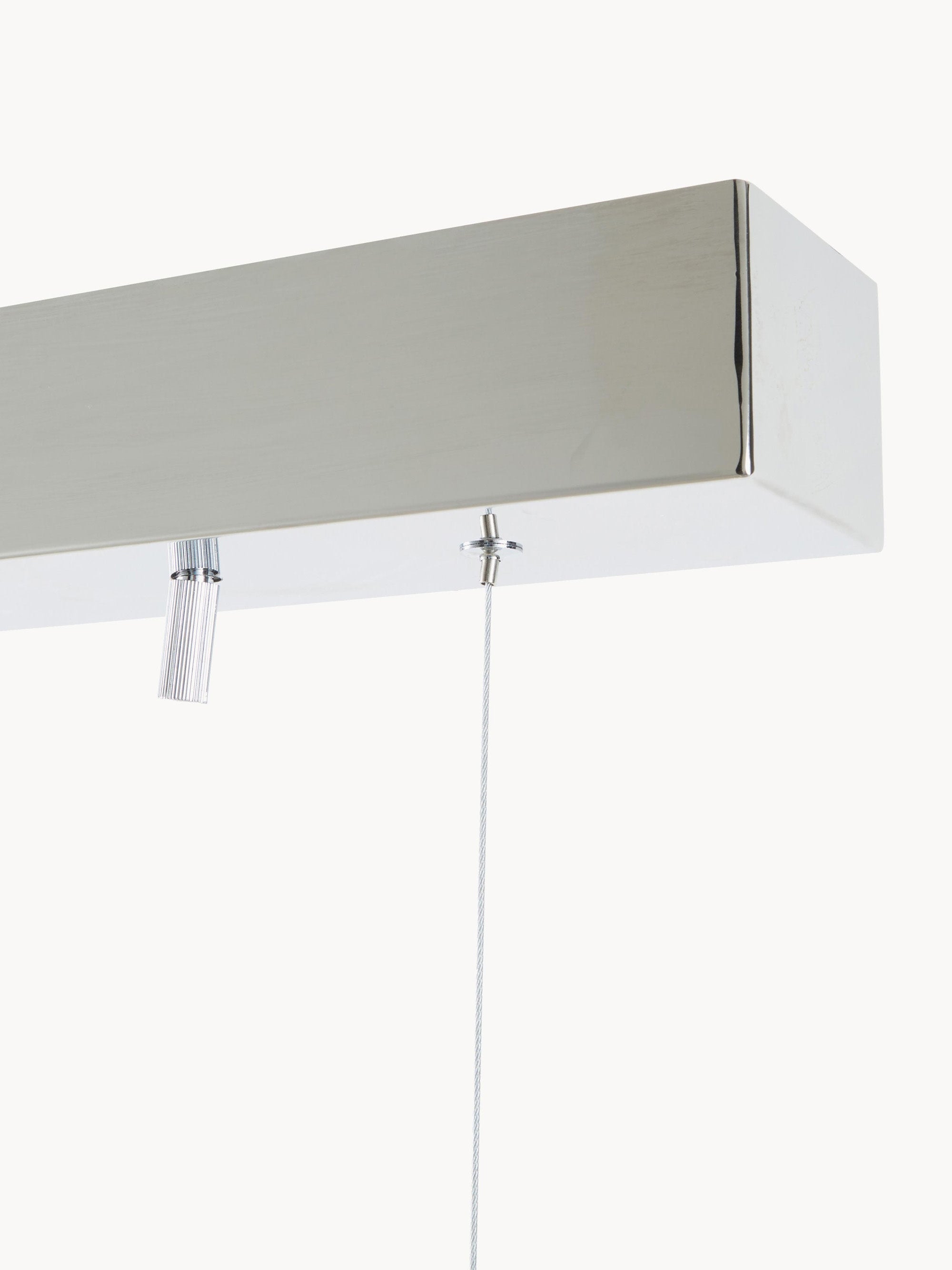 Suspension soufflée bouche Magnar - Argenté, beige