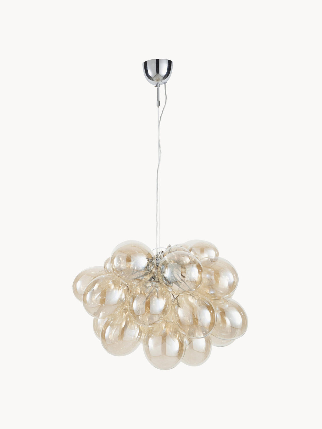 Suspension grappe en verre Didrek - Beige