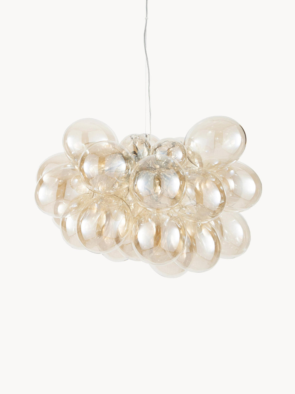 Suspension grappe en verre Didrek - Beige