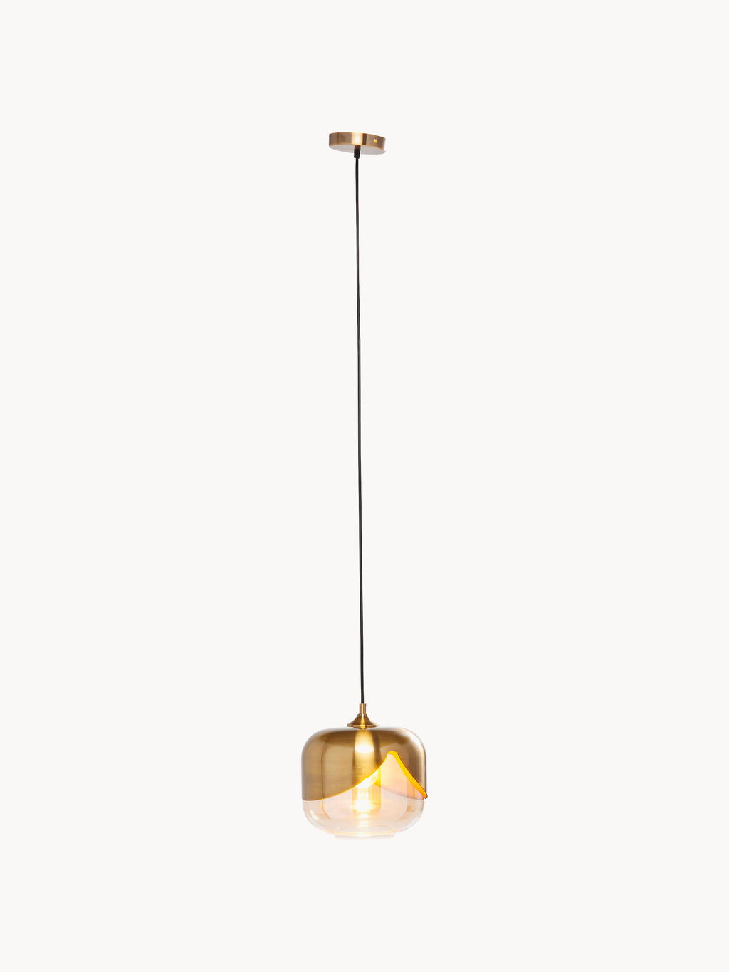 Petite suspension en verre Lox - Doré