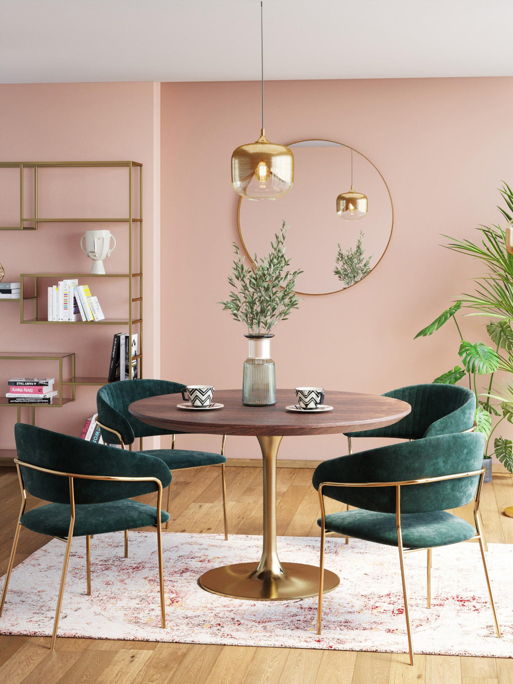 Petite suspension en verre Lox - Doré