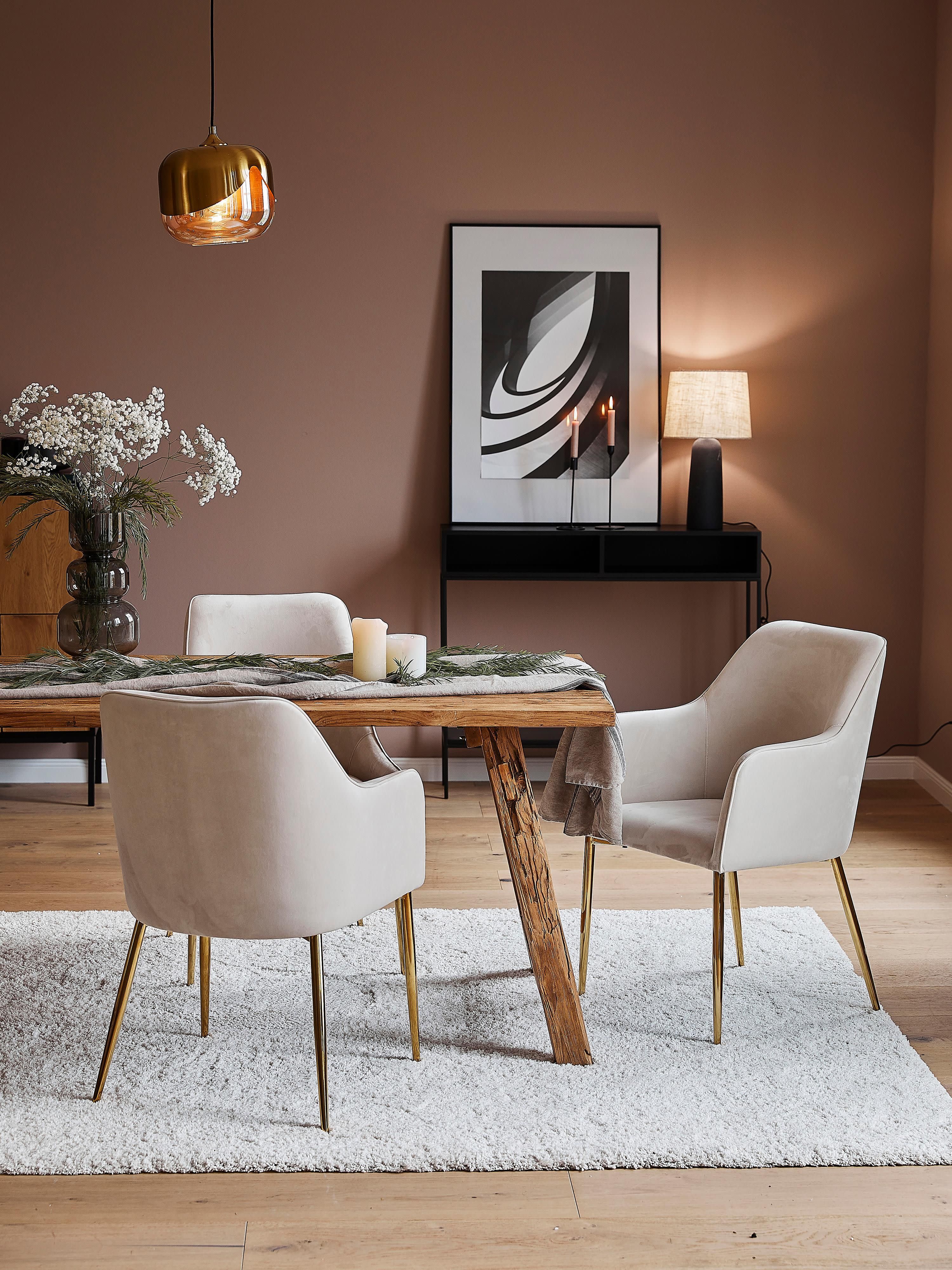 Petite suspension en verre Lox - Doré
