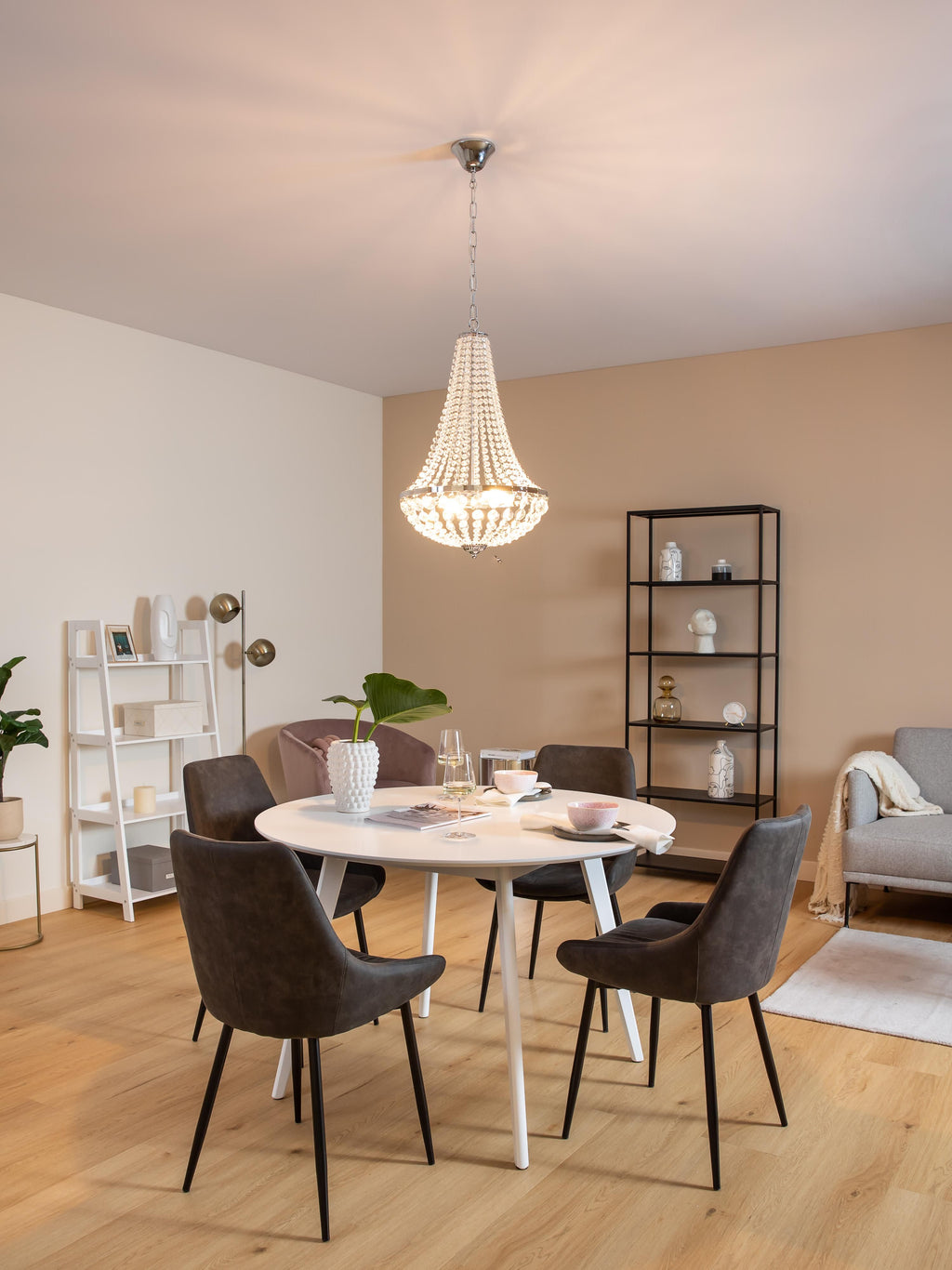 Lustre Collin - Argenté, transparent