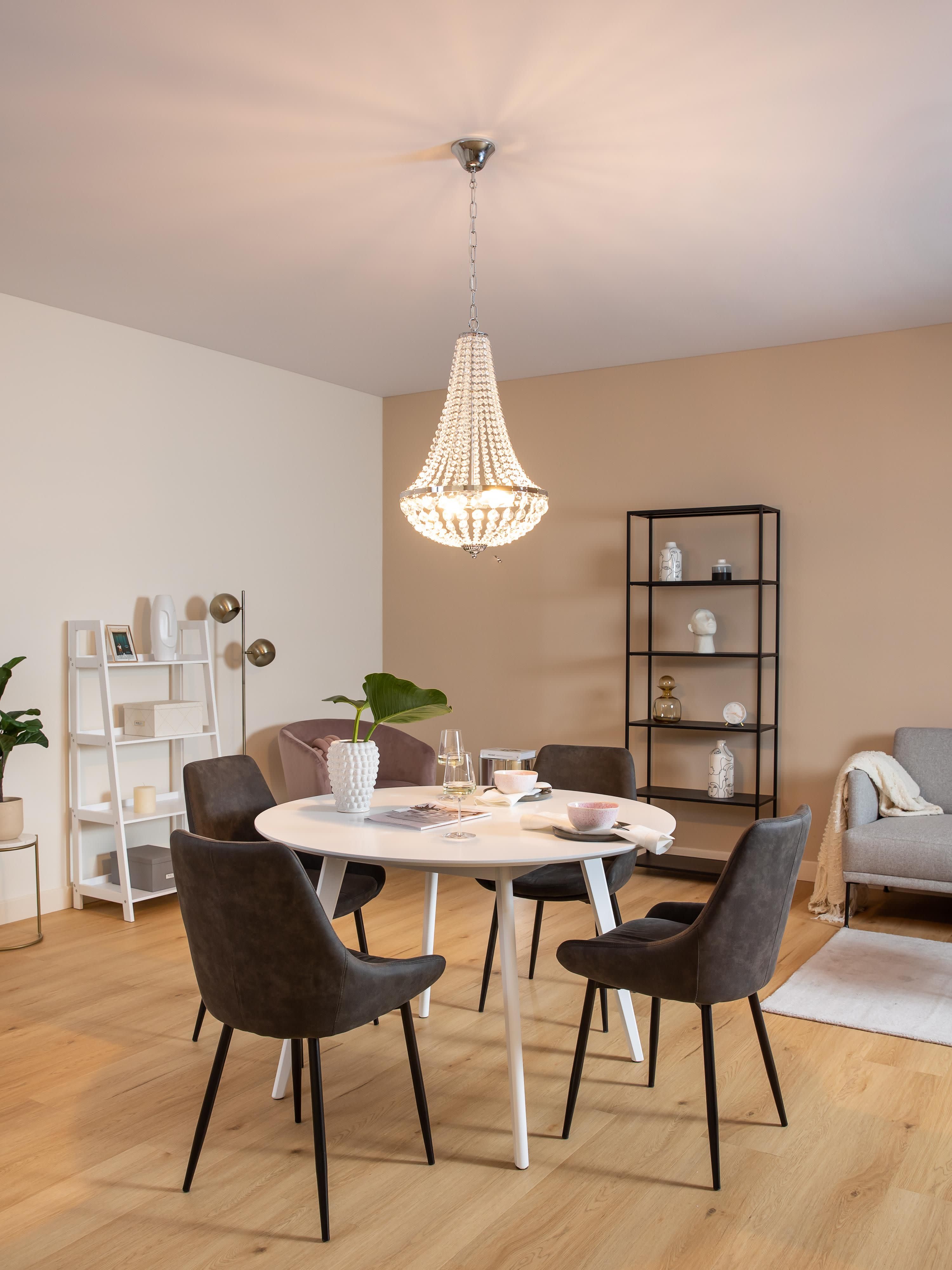 Lustre Collin - Argenté, transparent