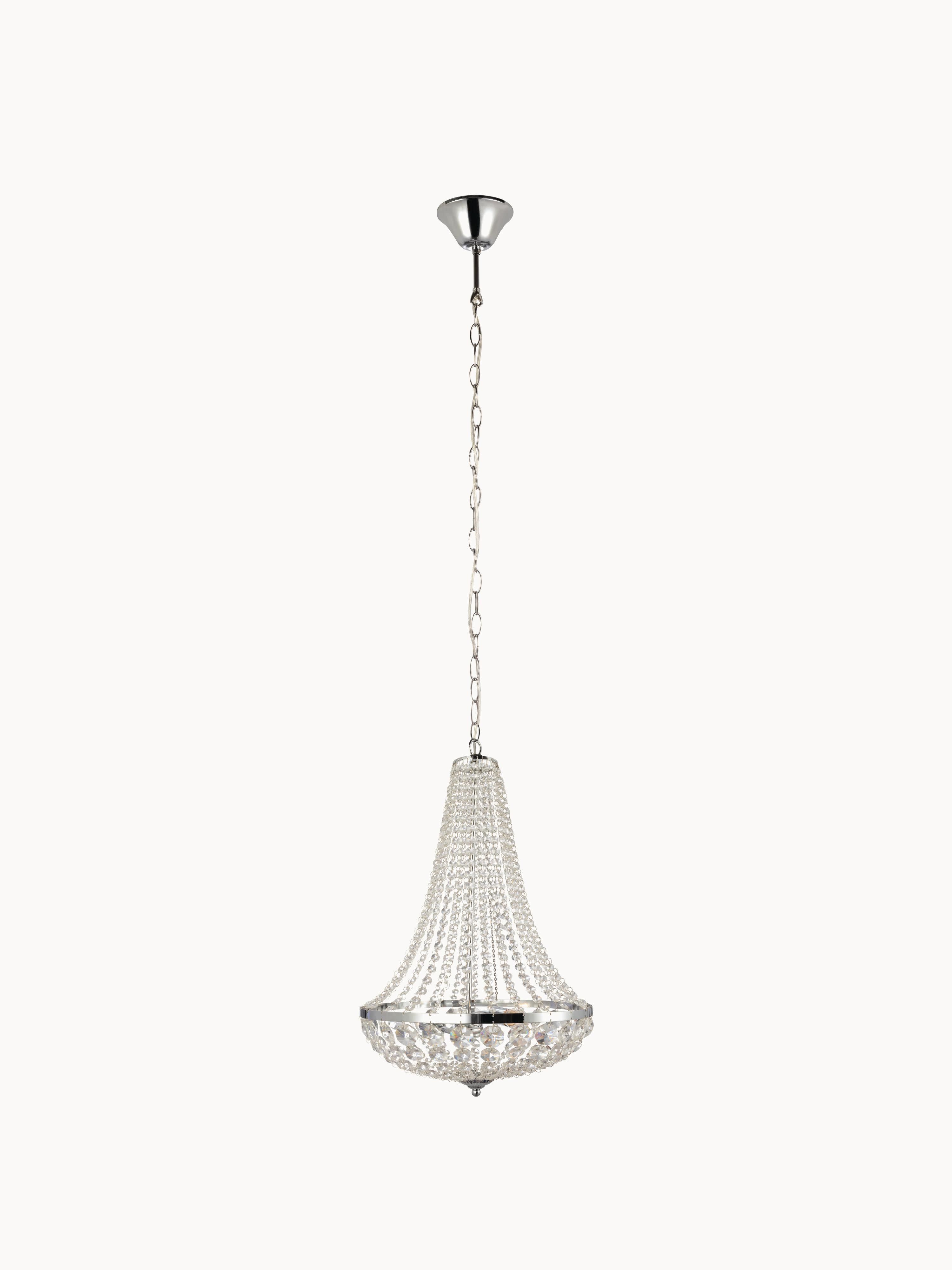 Lustre Collin - Argenté, transparent