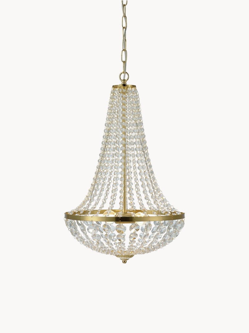 Lustre Collin - Doré, transparent