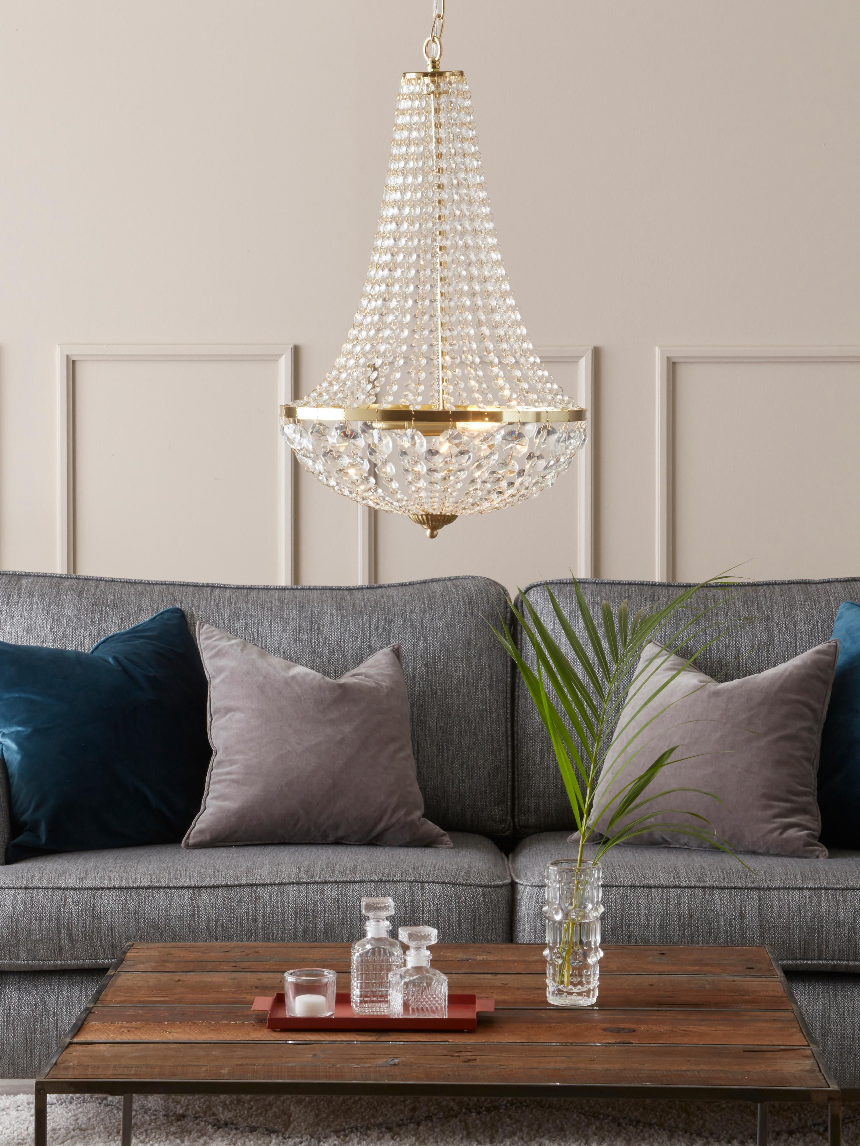 Lustre Collin - Doré, transparent