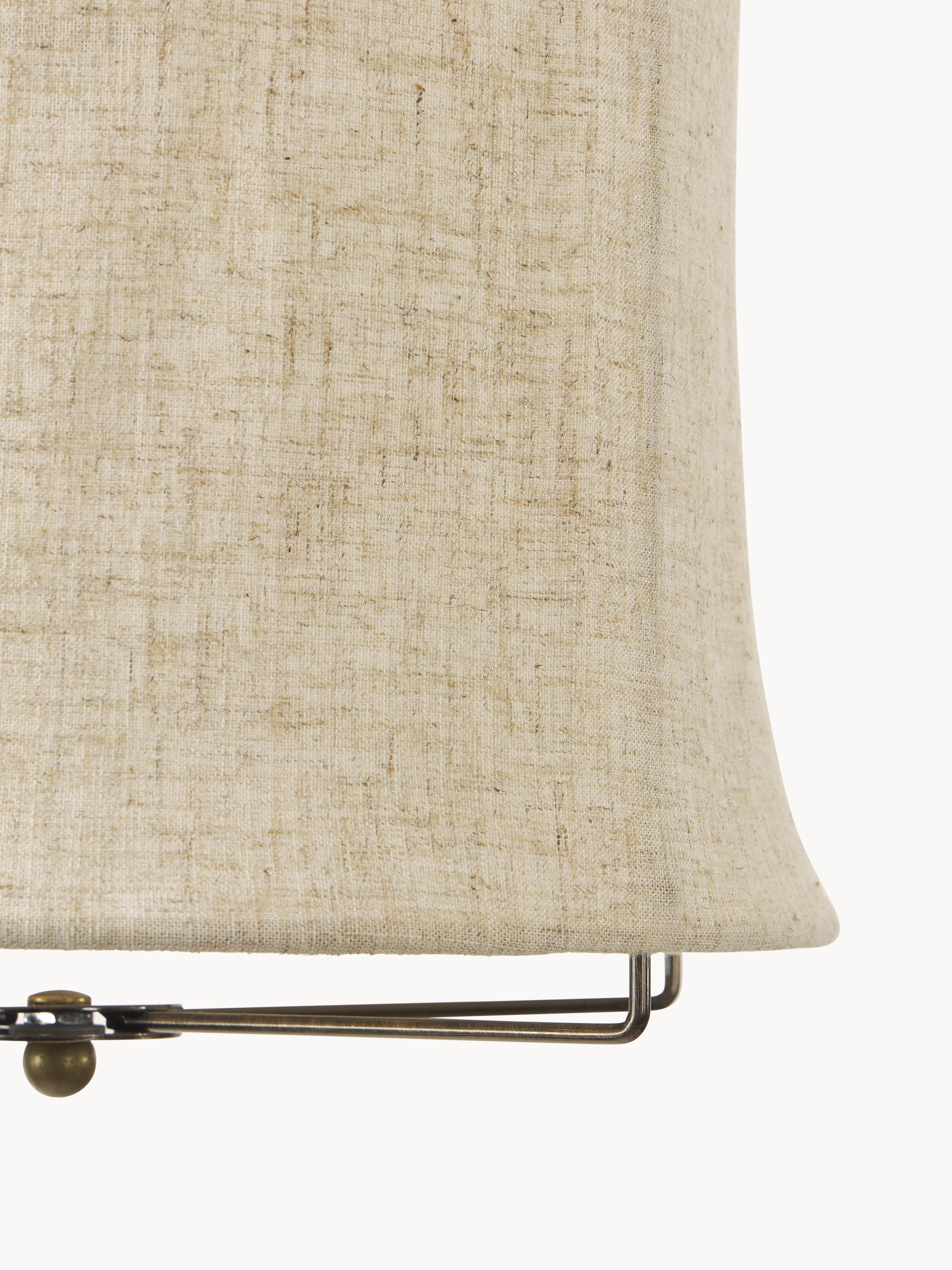 Suspension en lin Vas - Beige clair, doré