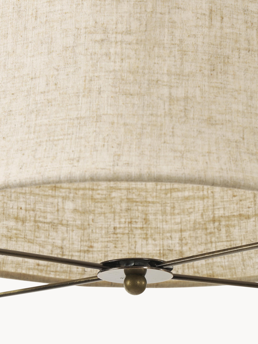 Suspension en lin Vas - Beige clair, doré
