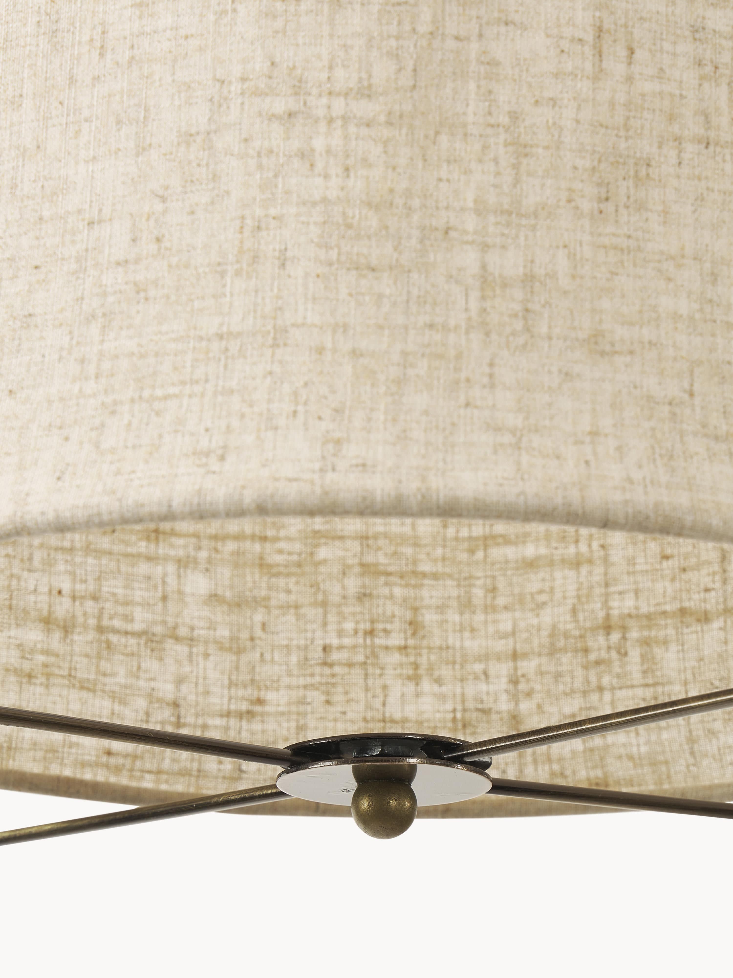 Suspension en lin Vas - Beige clair, doré