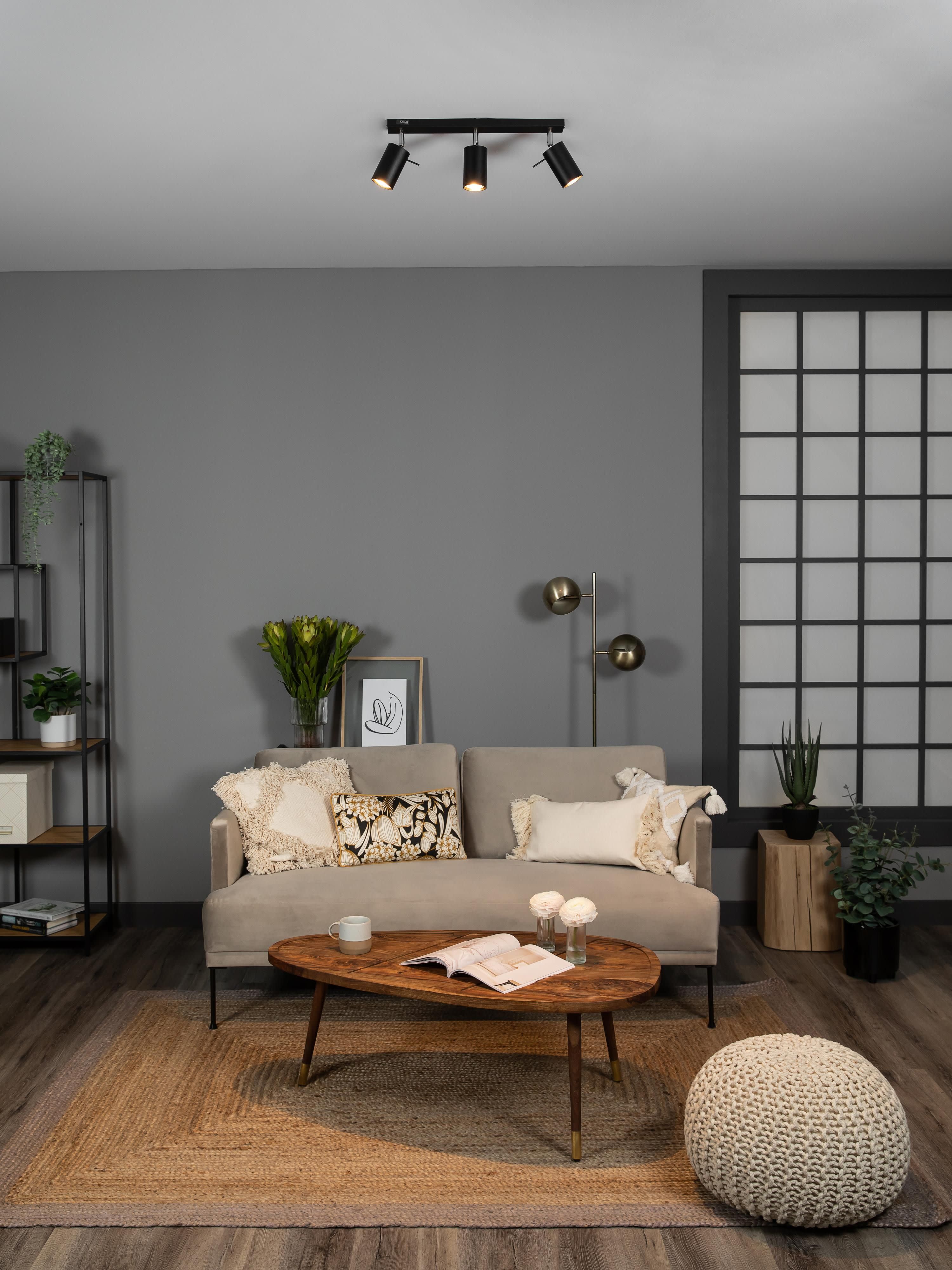 Spot plafond Lykke - Noir