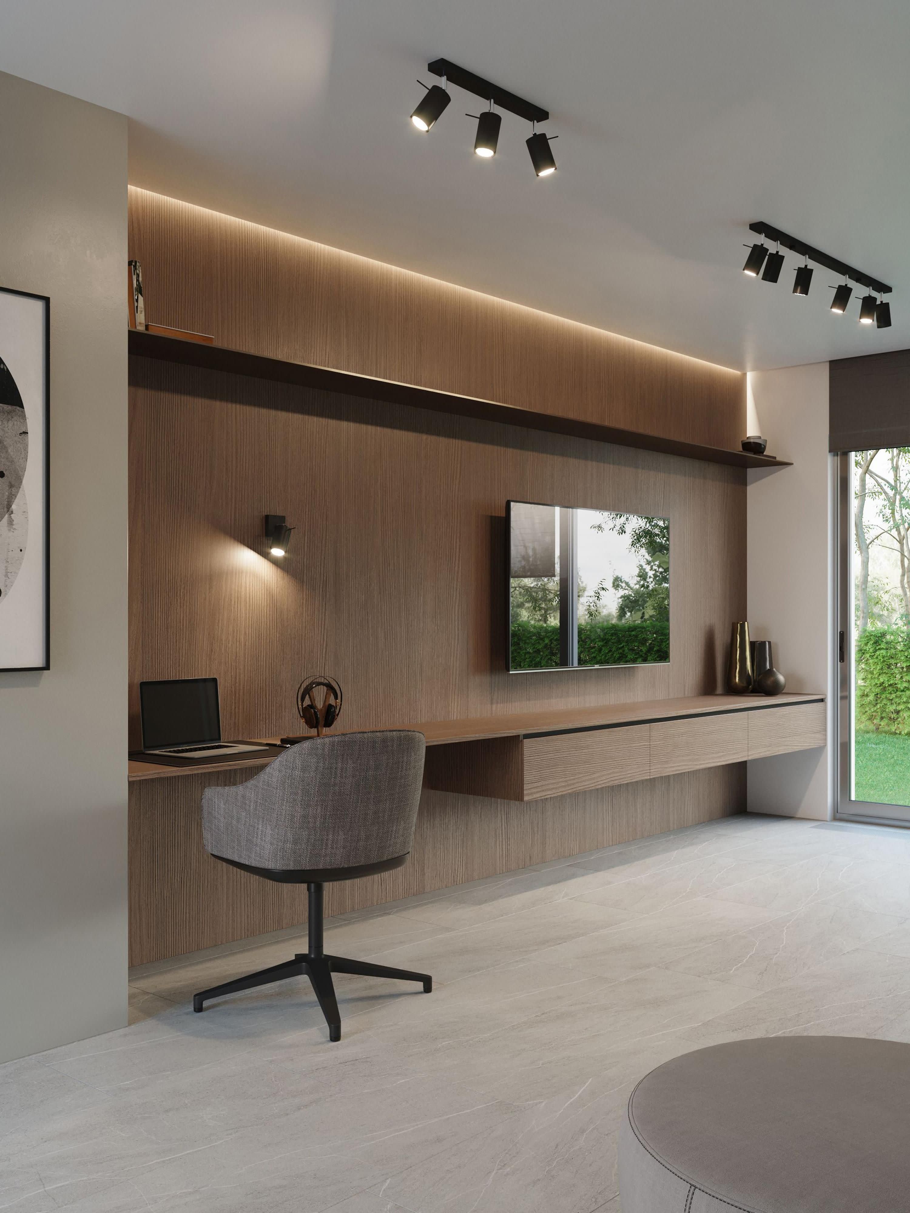 Spot plafond Lykke - Noir