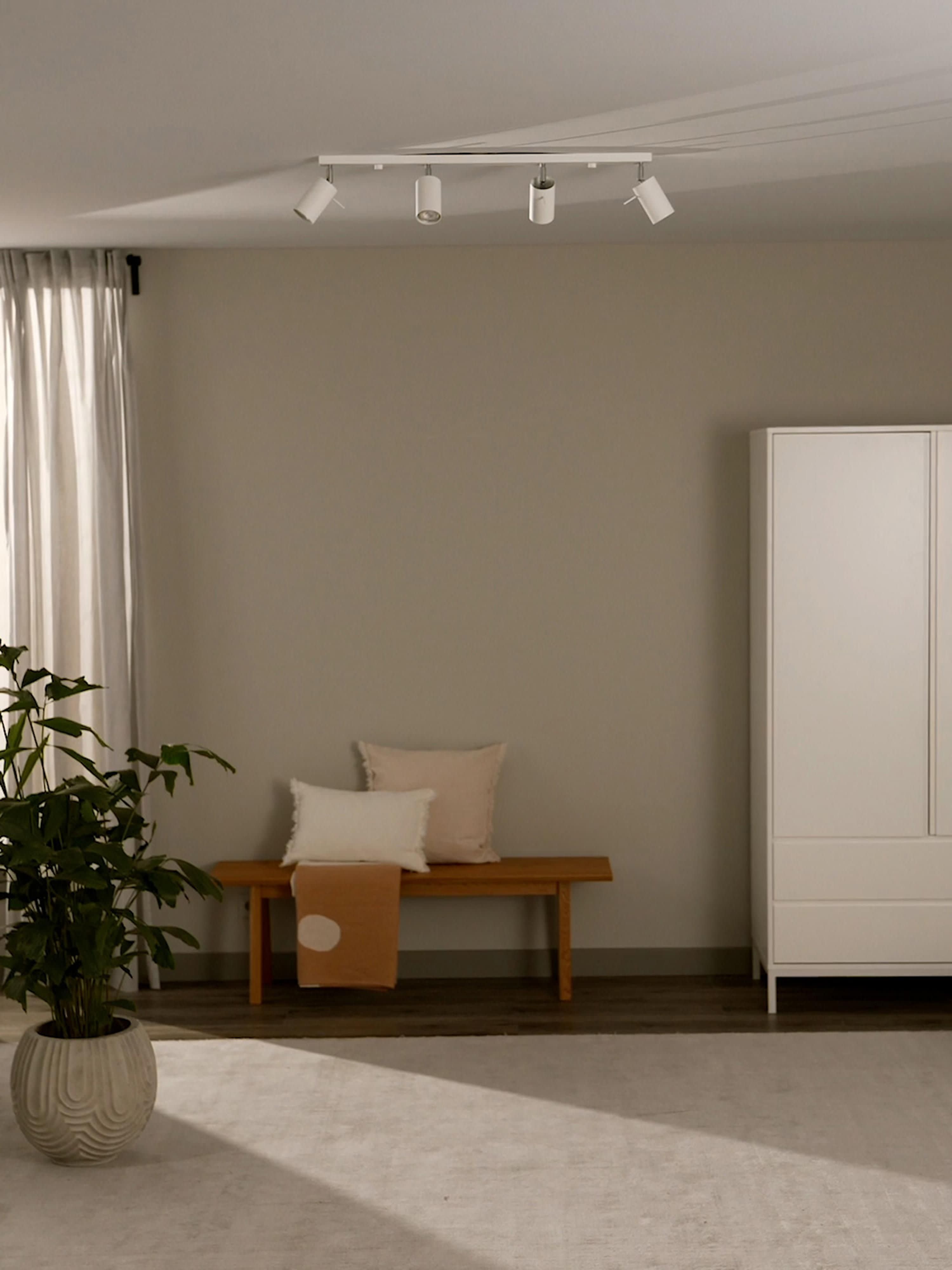 Spot plafond Lykke - Blanc