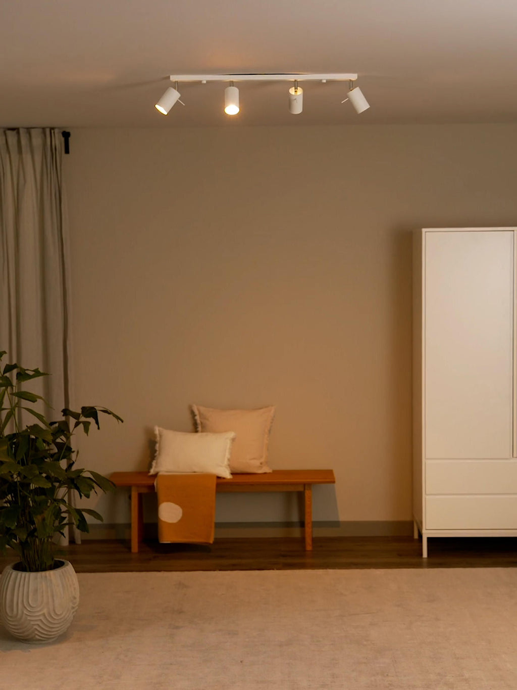 Spot plafond Lykke - Blanc