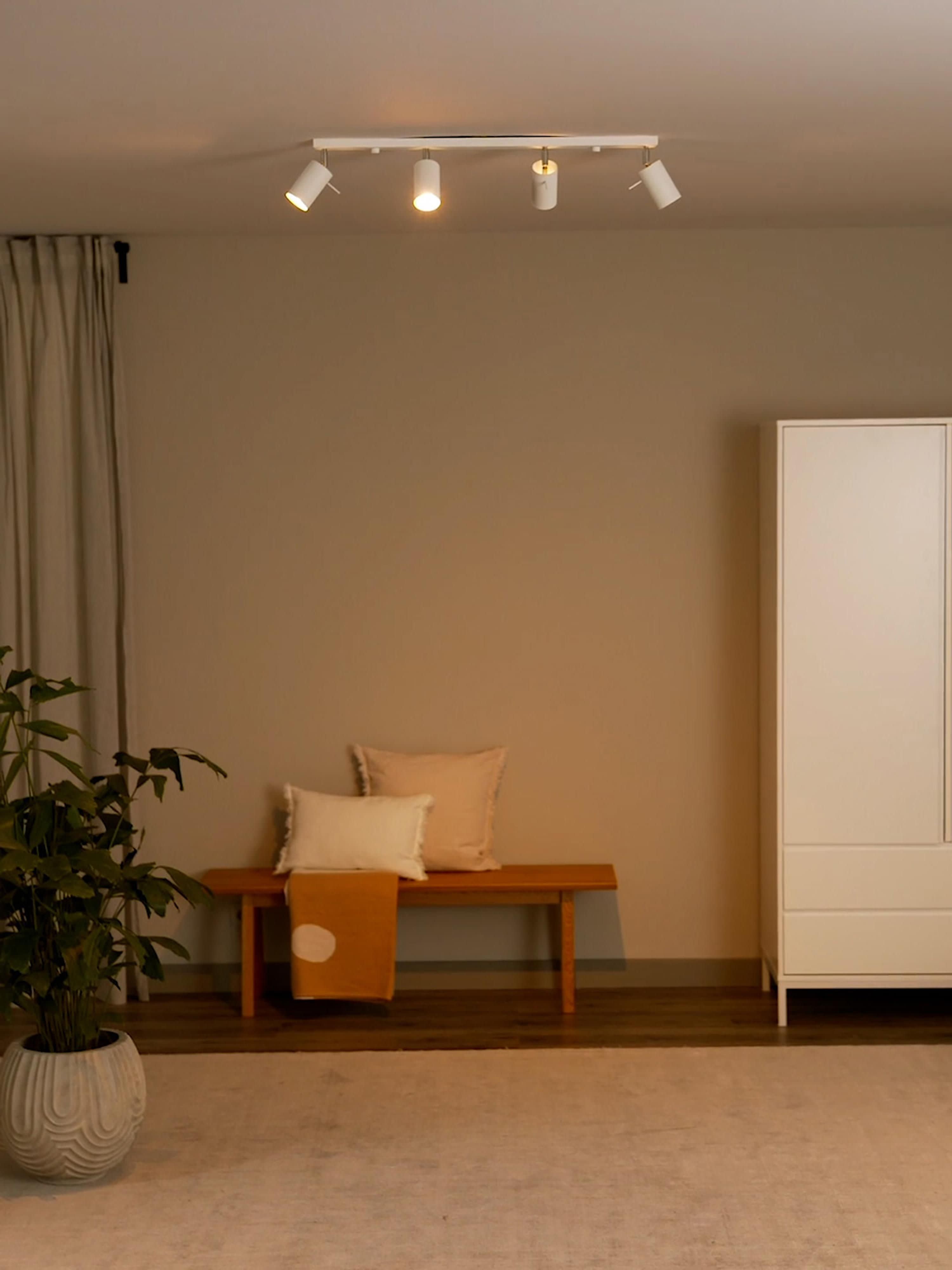 Spot plafond Lykke - Blanc