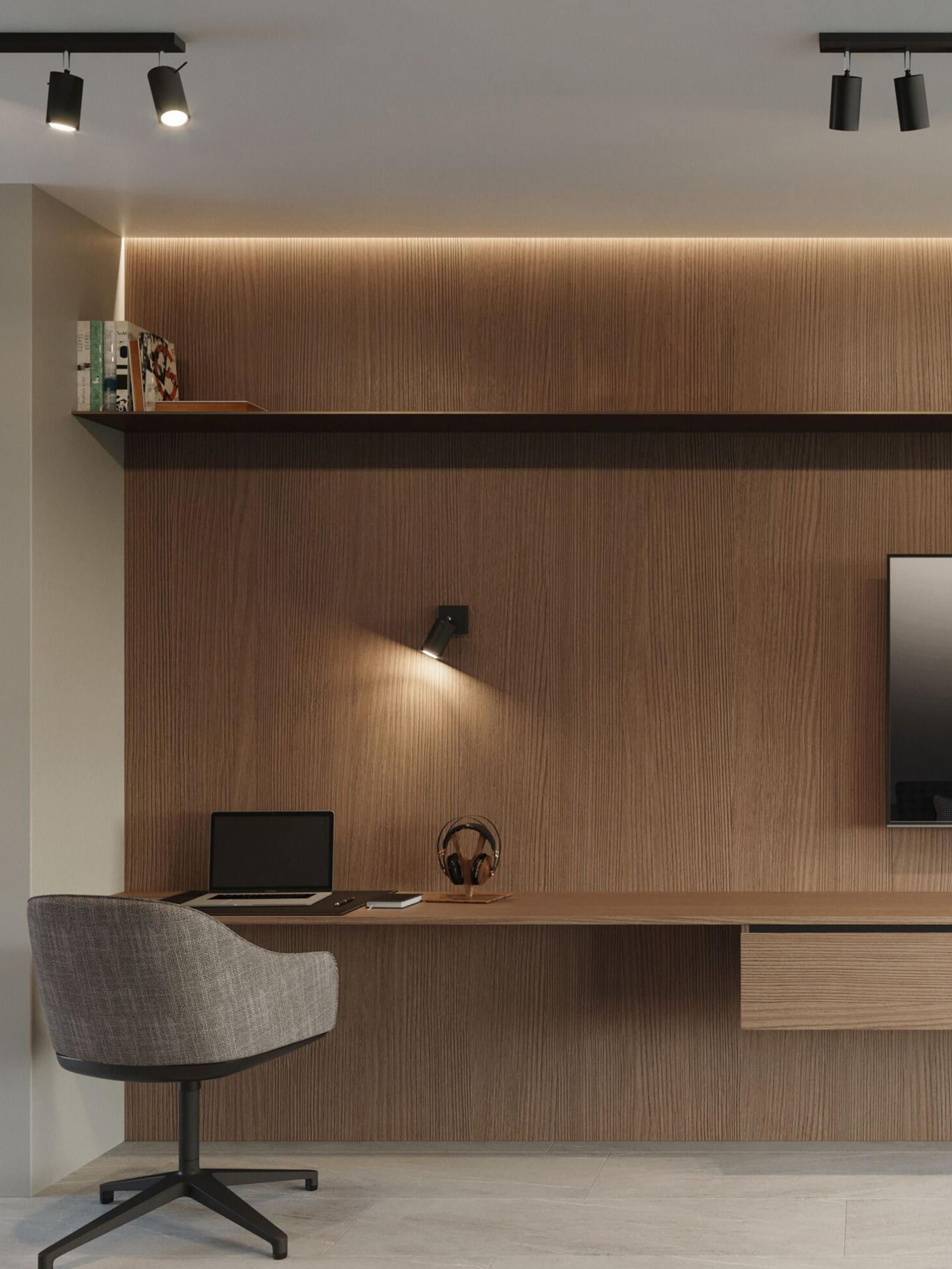 Spot orientable mur et plafond Lykke - Noir