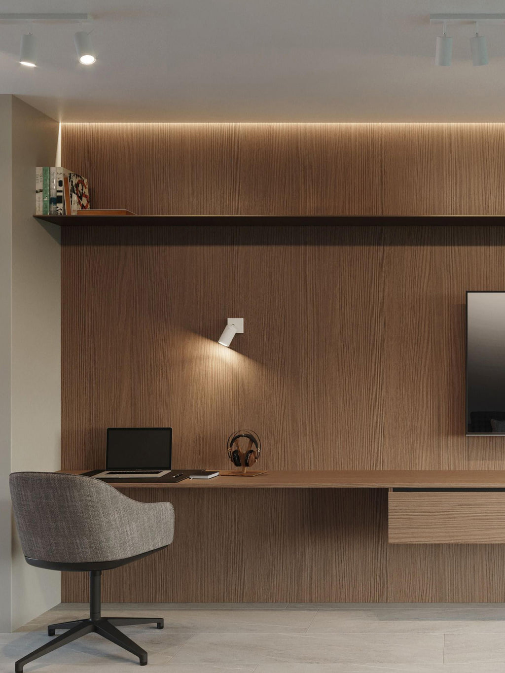 Spot orientable mur et plafond Lykke - Blanc