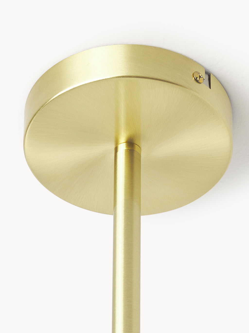 Grande suspension en verre opalescent Svenning - Blanc, doré